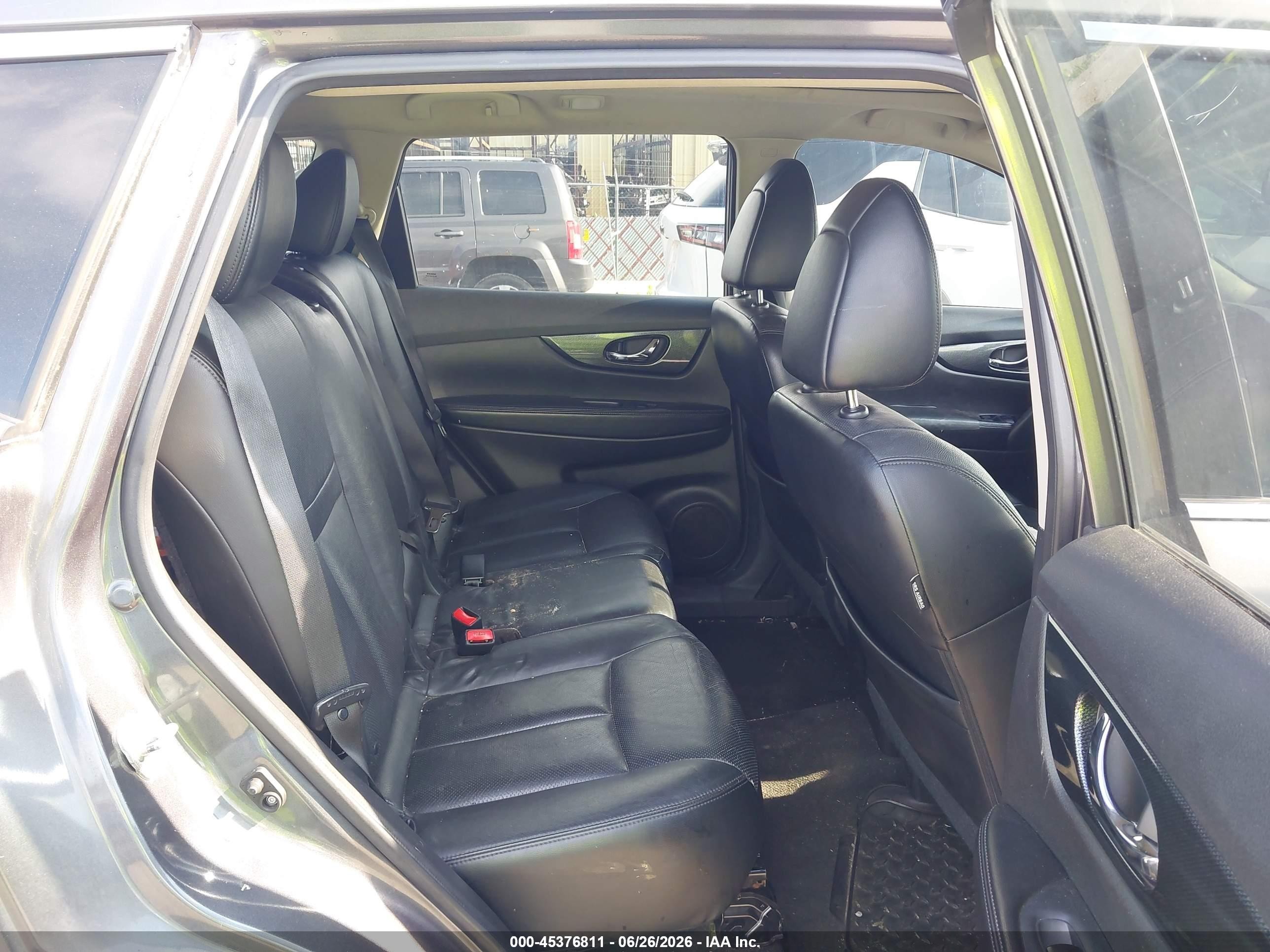 2014 Nissan Rogue Sl Gray vin: 5N1AT2MV0EC825244