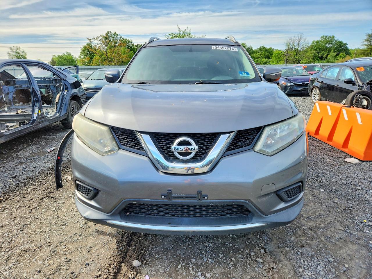 2014 Nissan Rogue Sv Gray vin: 5N1AT2MV0EC833439