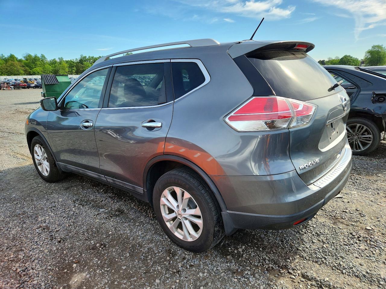 2014 Nissan Rogue Sv Gray vin: 5N1AT2MV0EC833439