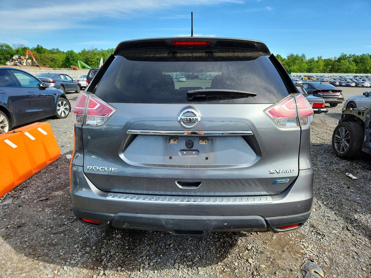2014 Nissan Rogue Sv Gray vin: 5N1AT2MV0EC833439