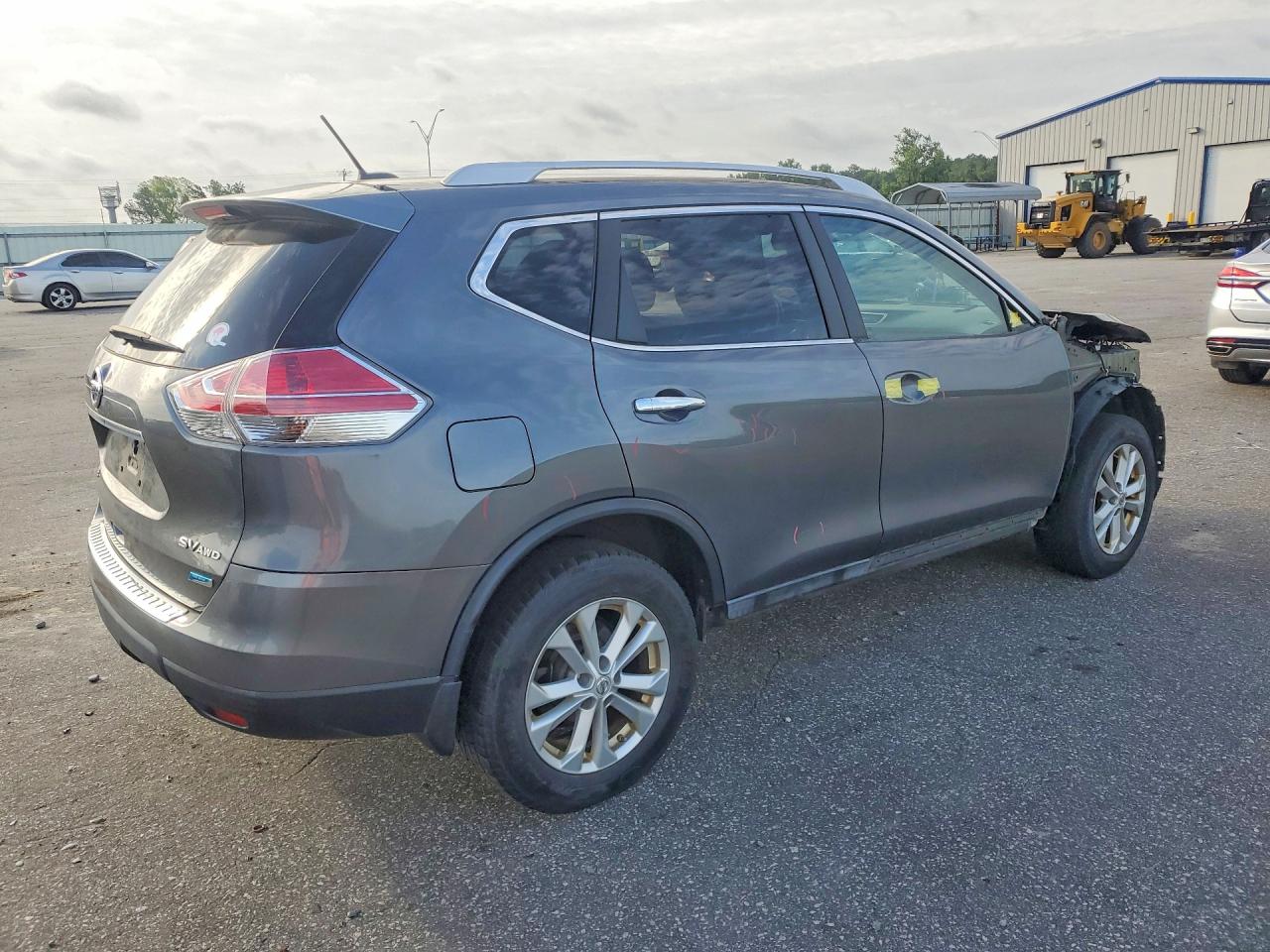 2014 Nissan Rogue Sv Серый vin: 5N1AT2MV0EC846143