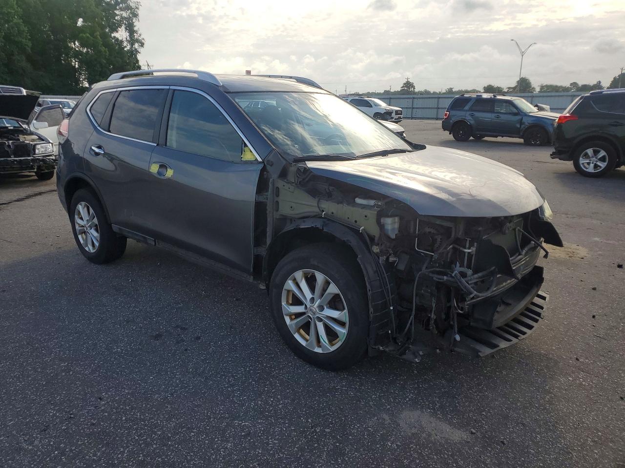 2014 Nissan Rogue Sv Серый vin: 5N1AT2MV0EC846143