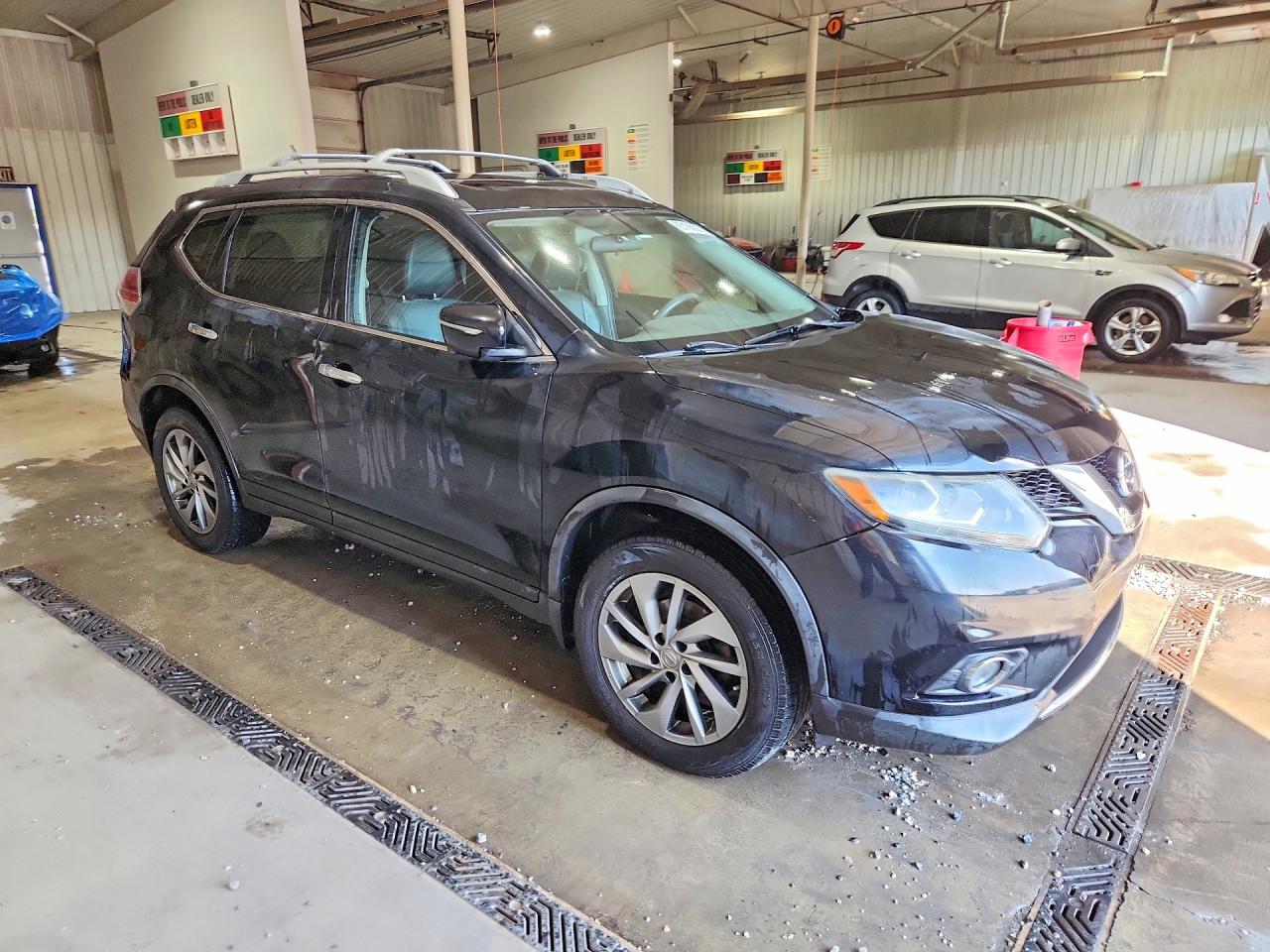 2014 Nissan Rogue Sl Black vin: 5N1AT2MV0EC850743
