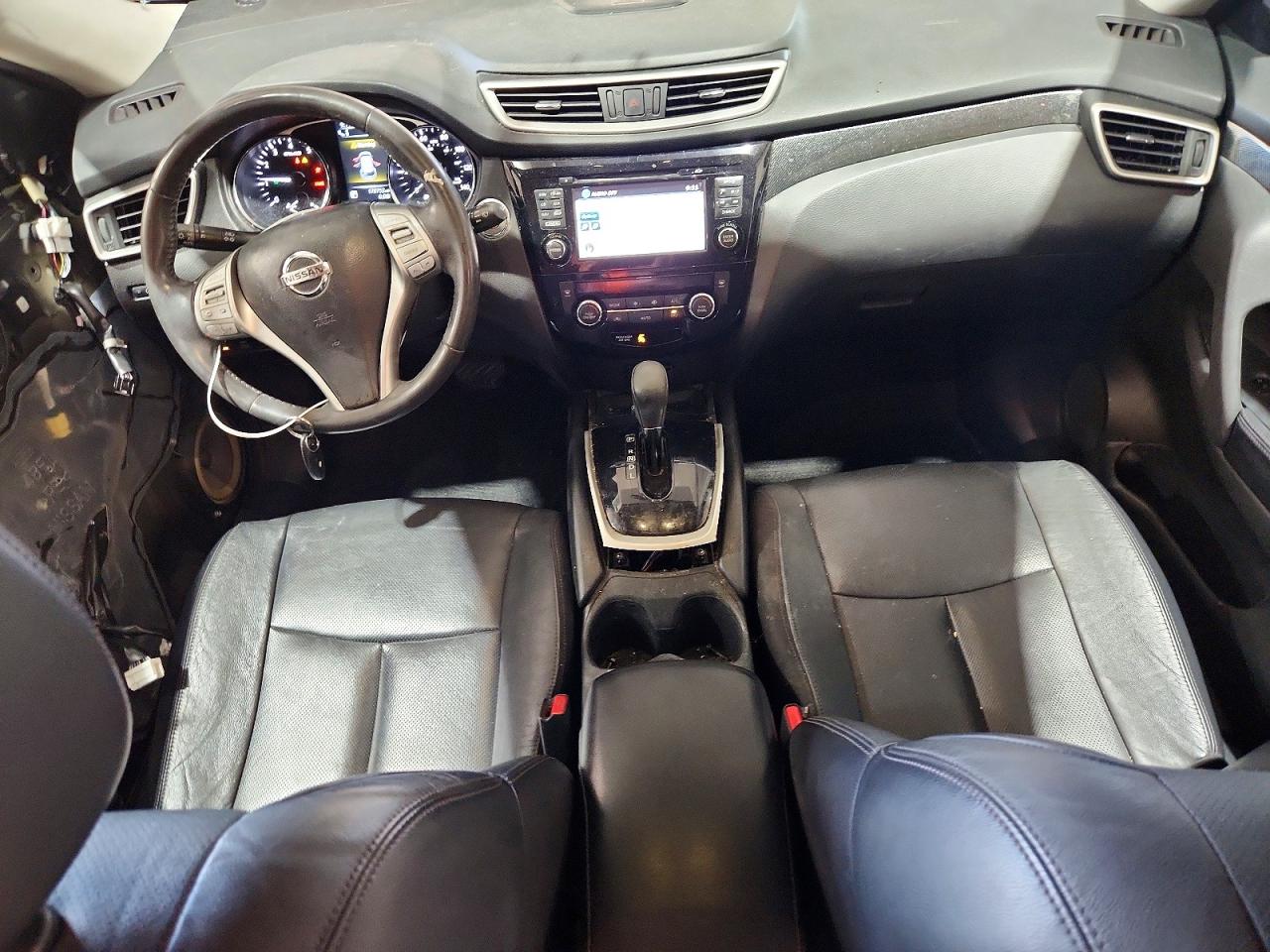 2014 Nissan Rogue Sl Black vin: 5N1AT2MV0EC850743