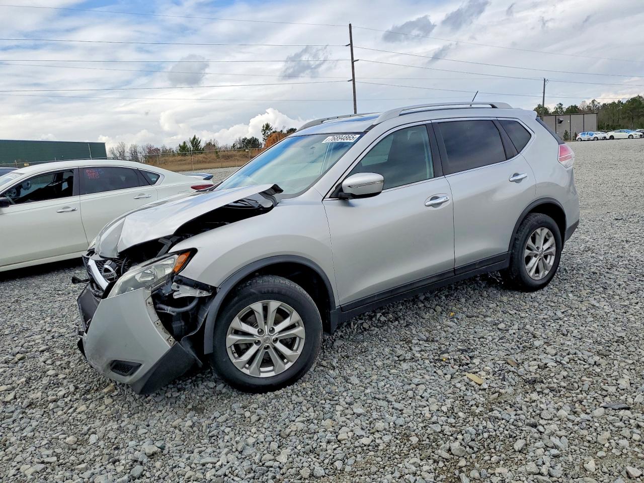 2014 Nissan Rogue S Gray vin: 5N1AT2MV0EC852525
