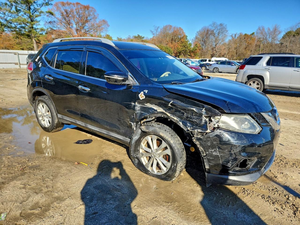 2014 Nissan Rogue Sv Black vin: 5N1AT2MV0EC859829