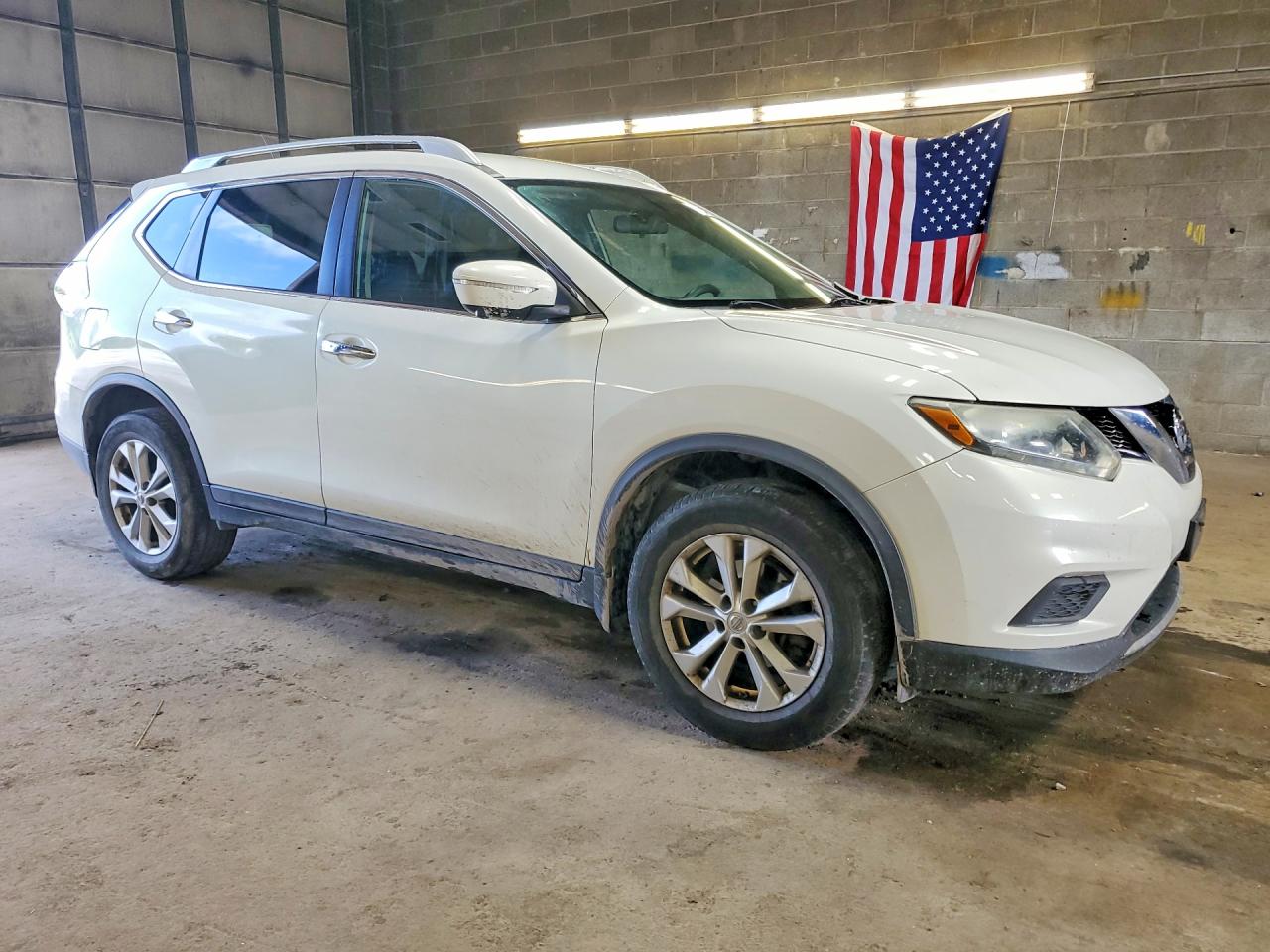 2014 Nissan Rogue Sv White vin: 5N1AT2MV0EC864271