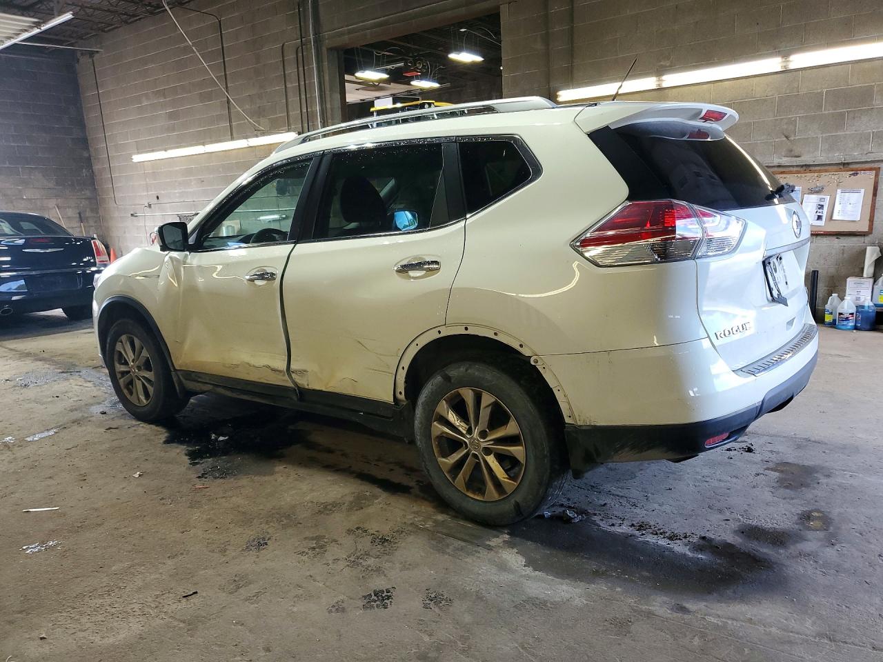 2014 Nissan Rogue Sv White vin: 5N1AT2MV0EC864271