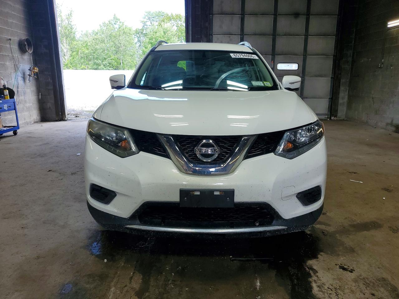 2014 Nissan Rogue Sv White vin: 5N1AT2MV0EC864271