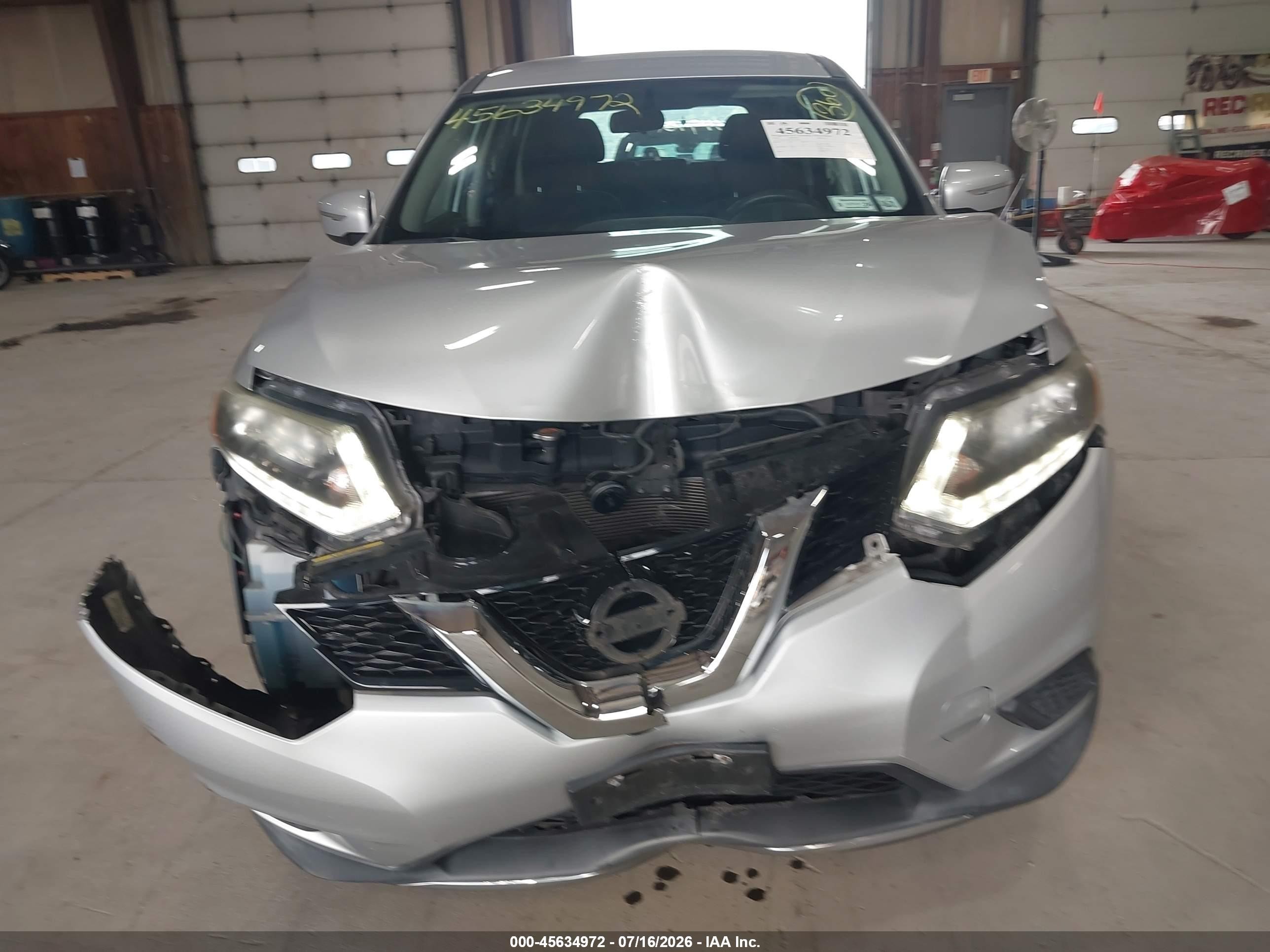 2014 Nissan Rogue S Gray vin: 5N1AT2MV0EC869552