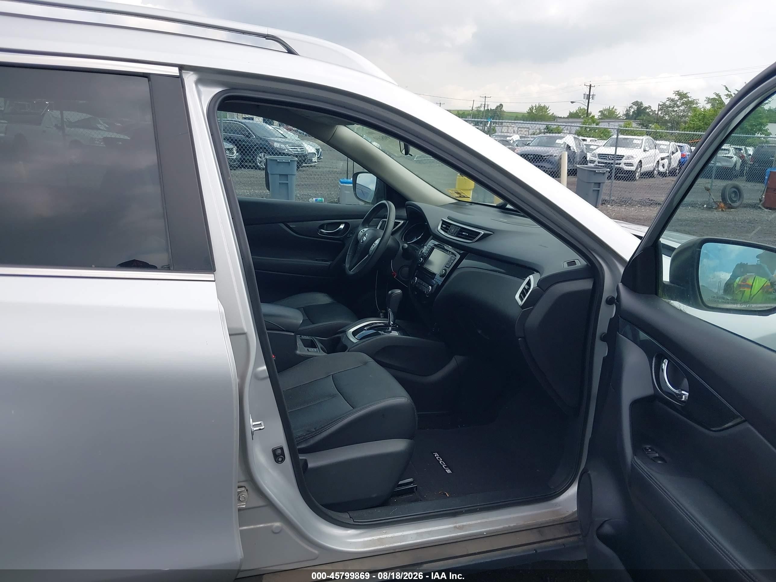 2014 Nissan Rogue Sl Silver vin: 5N1AT2MV0EC871768