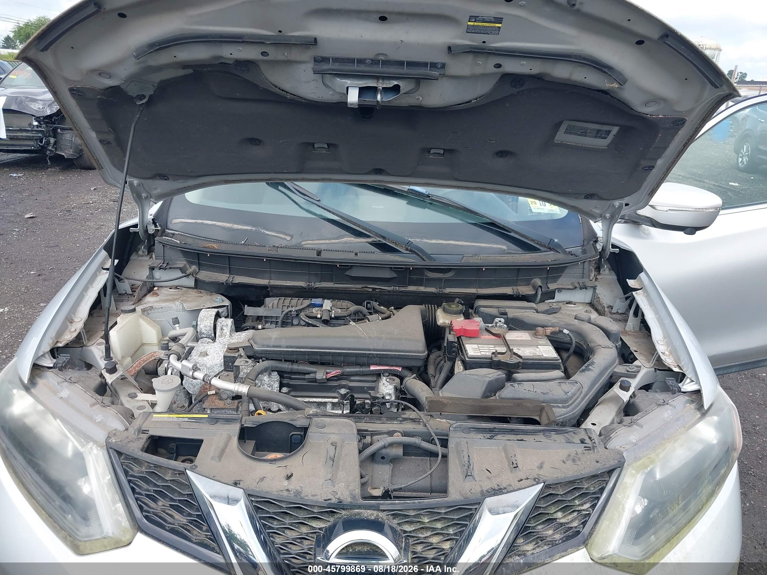 2014 Nissan Rogue Sl Silver vin: 5N1AT2MV0EC871768