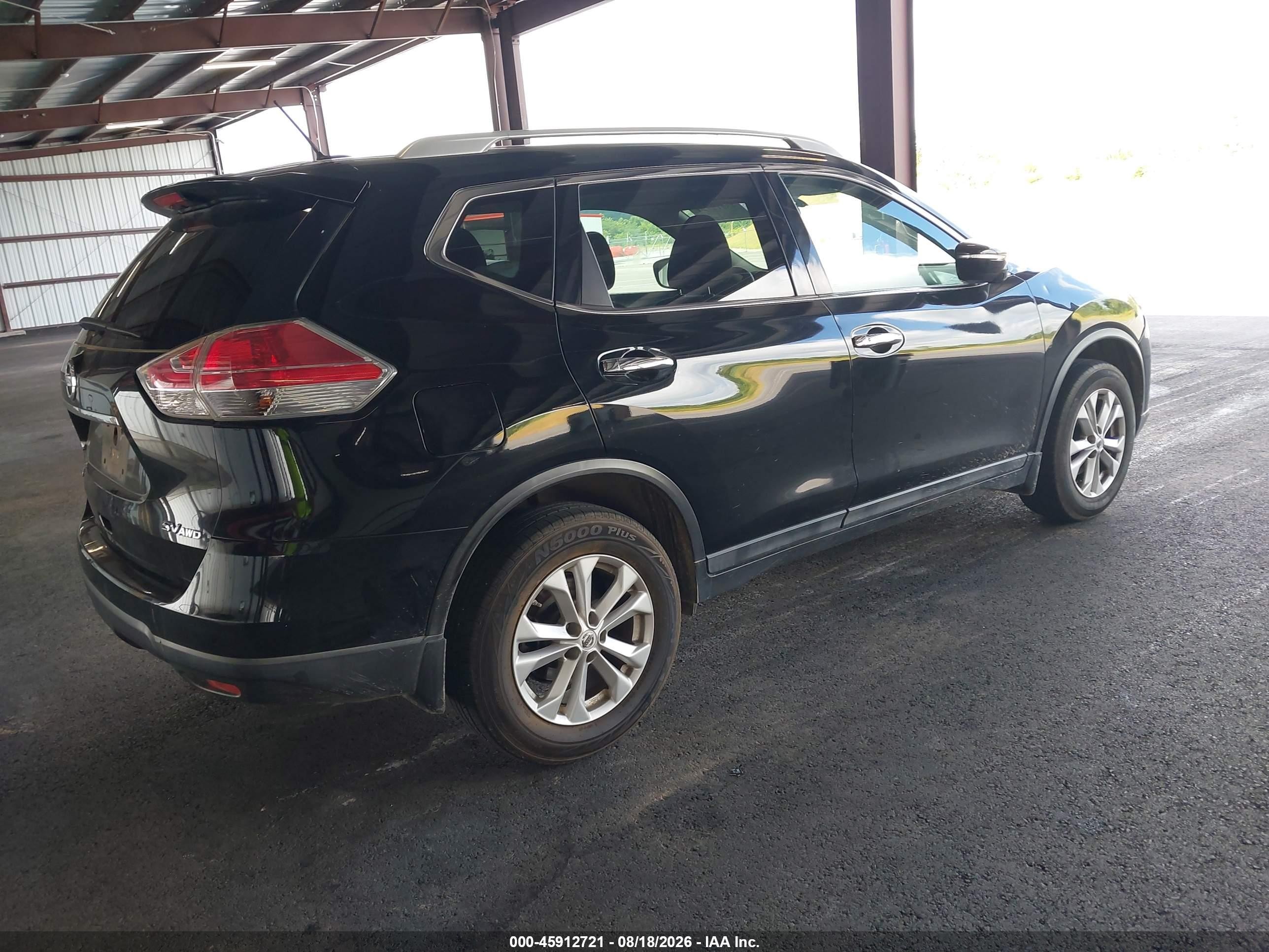 2015 Nissan Rogue Sv Черный vin: 5N1AT2MV0FC757111