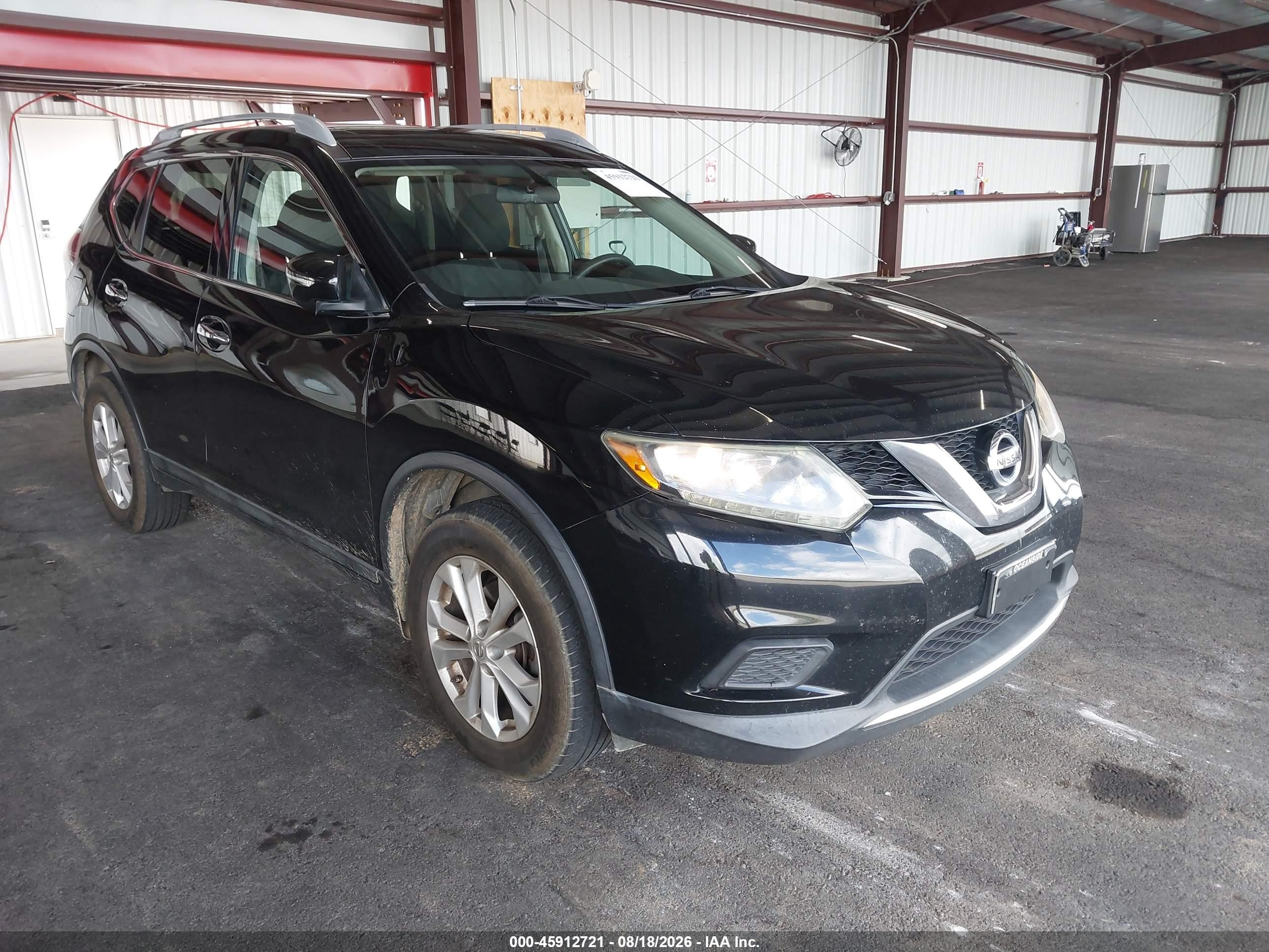 2015 Nissan Rogue Sv Черный vin: 5N1AT2MV0FC757111
