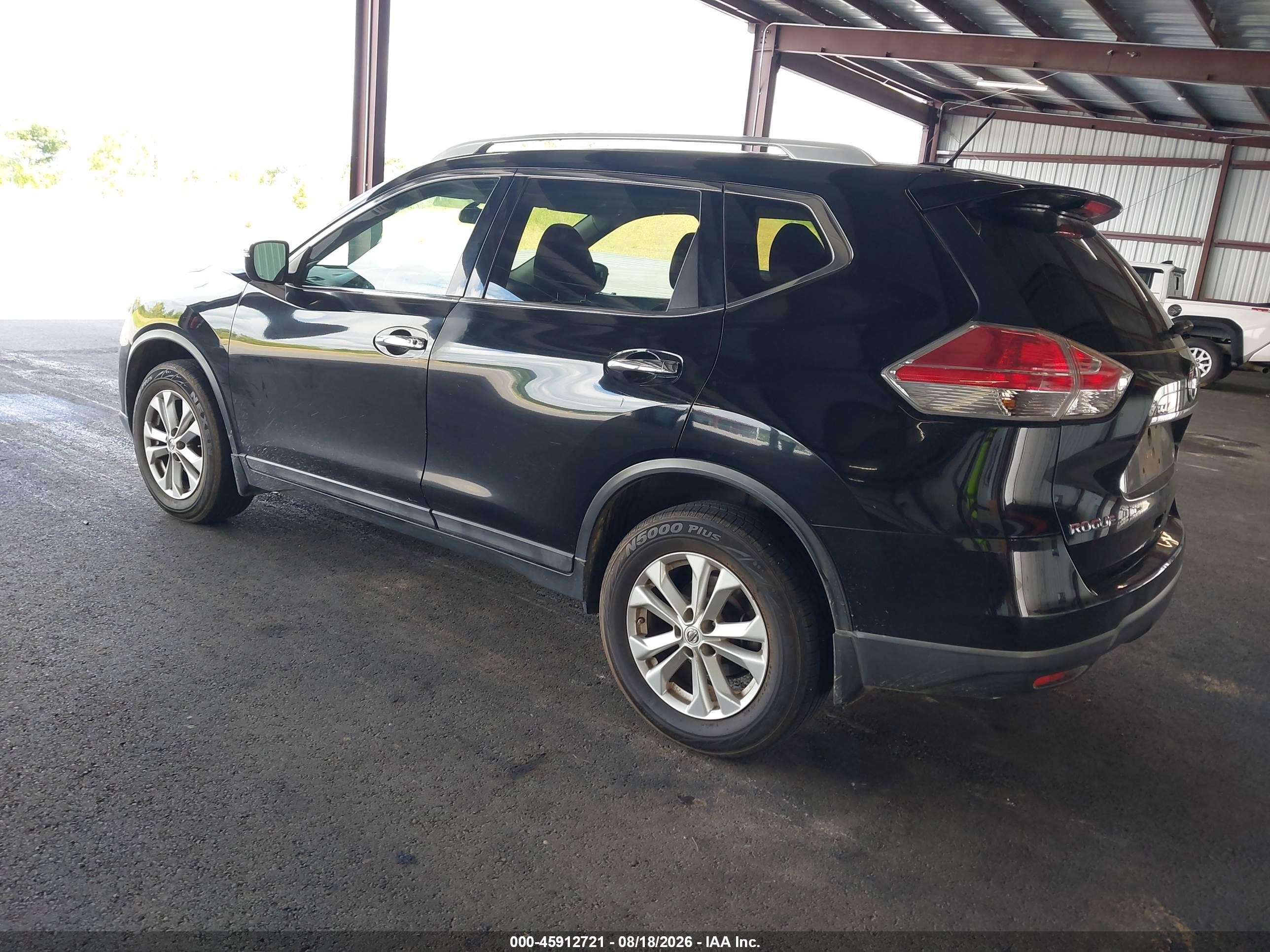 2015 Nissan Rogue Sv Черный vin: 5N1AT2MV0FC757111
