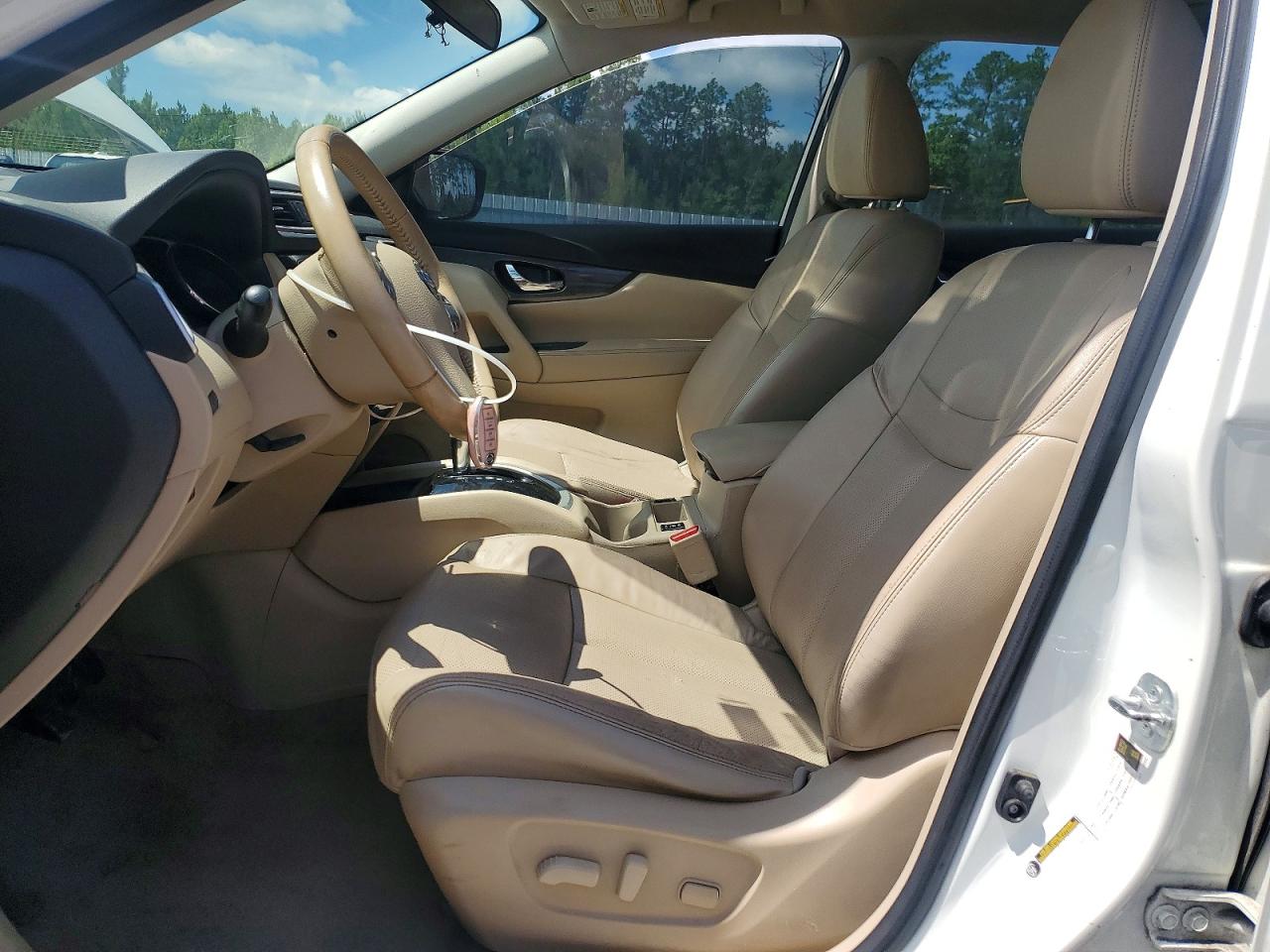 2015 Nissan Rogue Sl White vin: 5N1AT2MV0FC761112