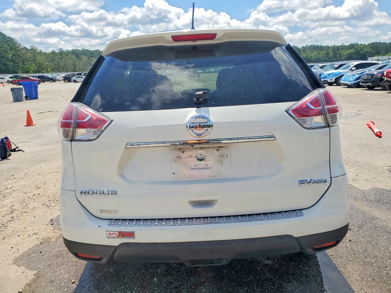 2015 Nissan Rogue Sl White vin: 5N1AT2MV0FC761112