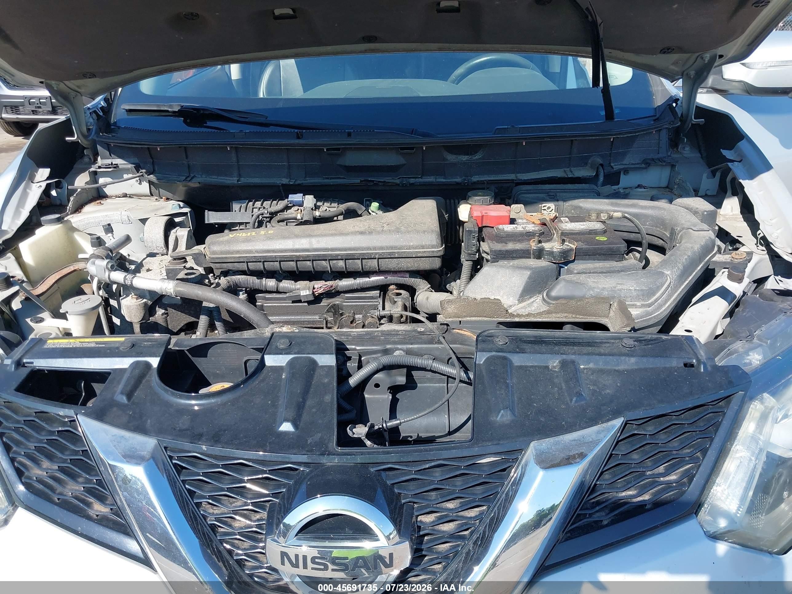 2015 Nissan Rogue Sl Silver vin: 5N1AT2MV0FC769873