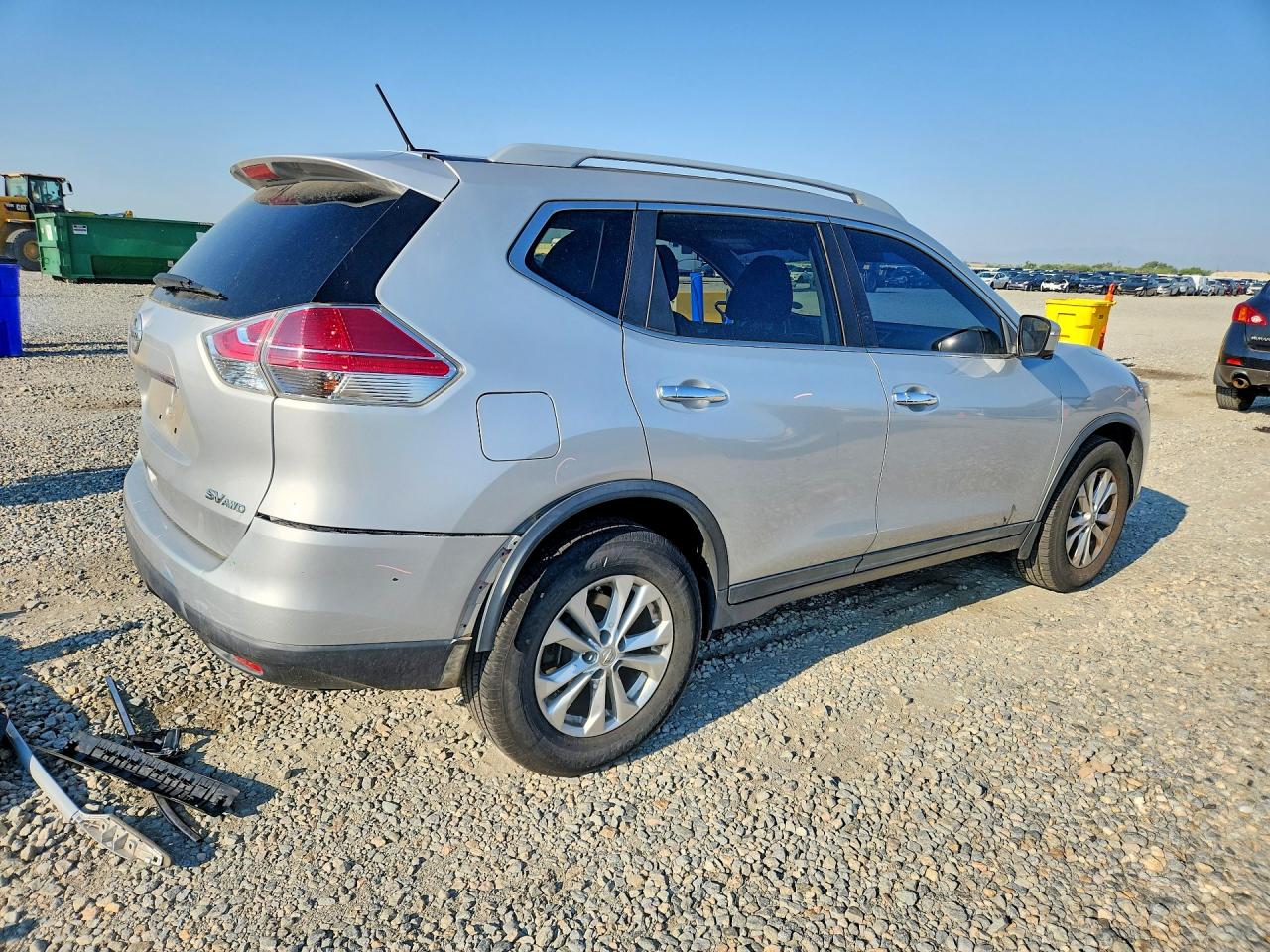 2015 Nissan Rogue Sv Silver vin: 5N1AT2MV0FC779433