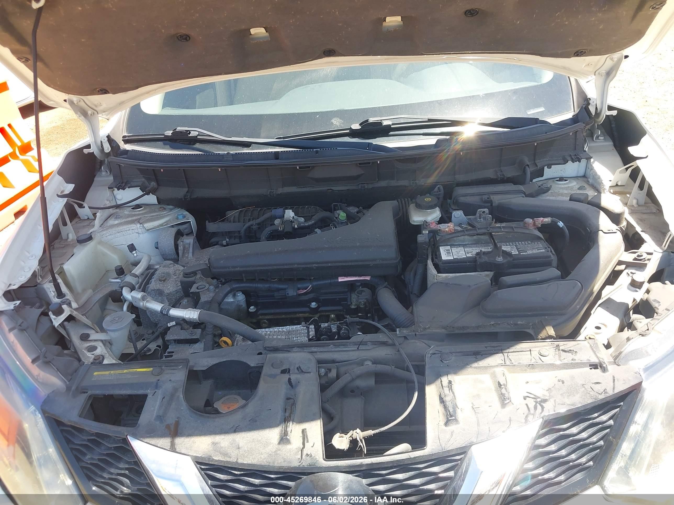 2015 Nissan Rogue Sv White vin: 5N1AT2MV0FC780498