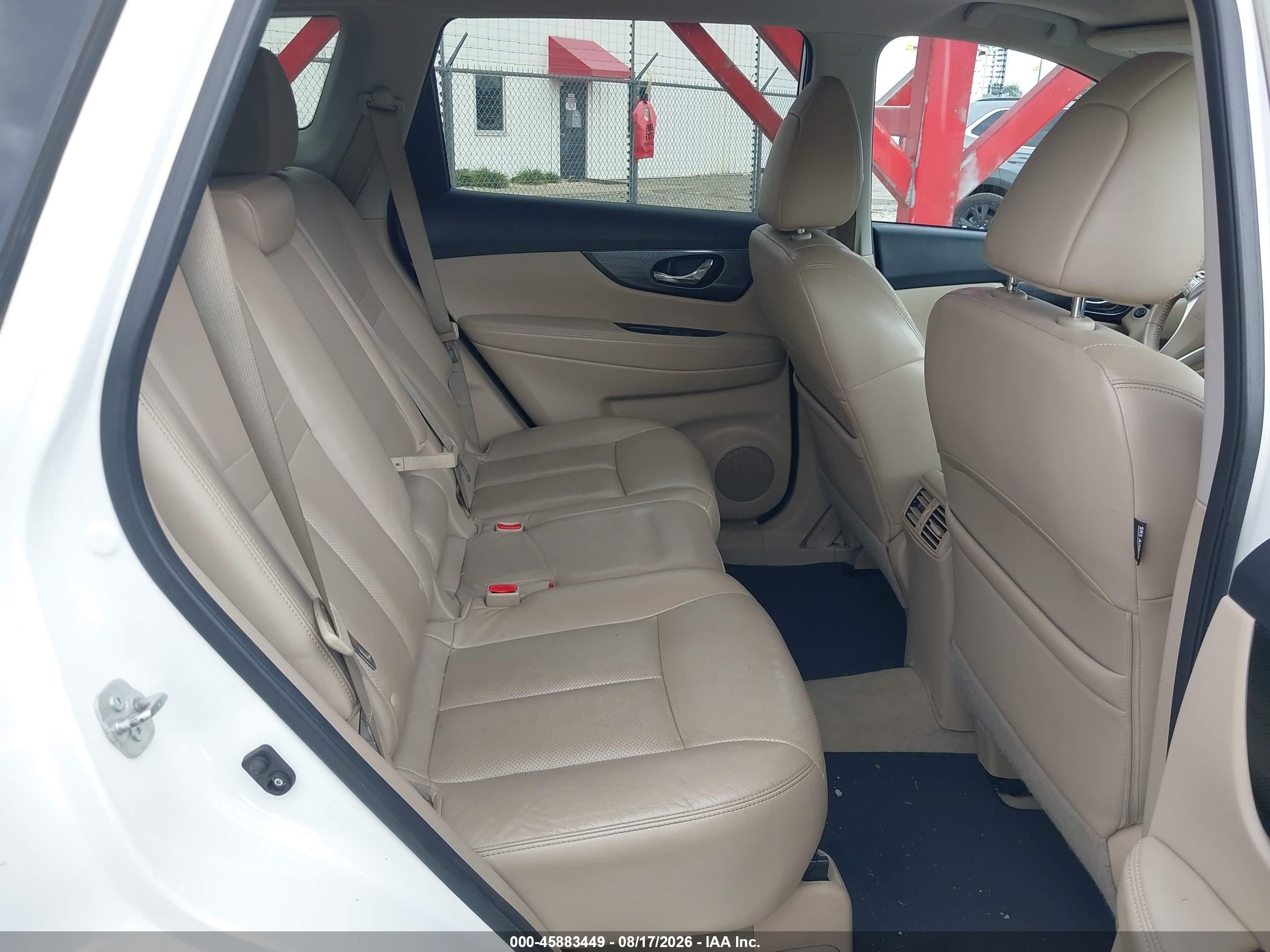 2015 Nissan Rogue Sl White vin: 5N1AT2MV0FC781019