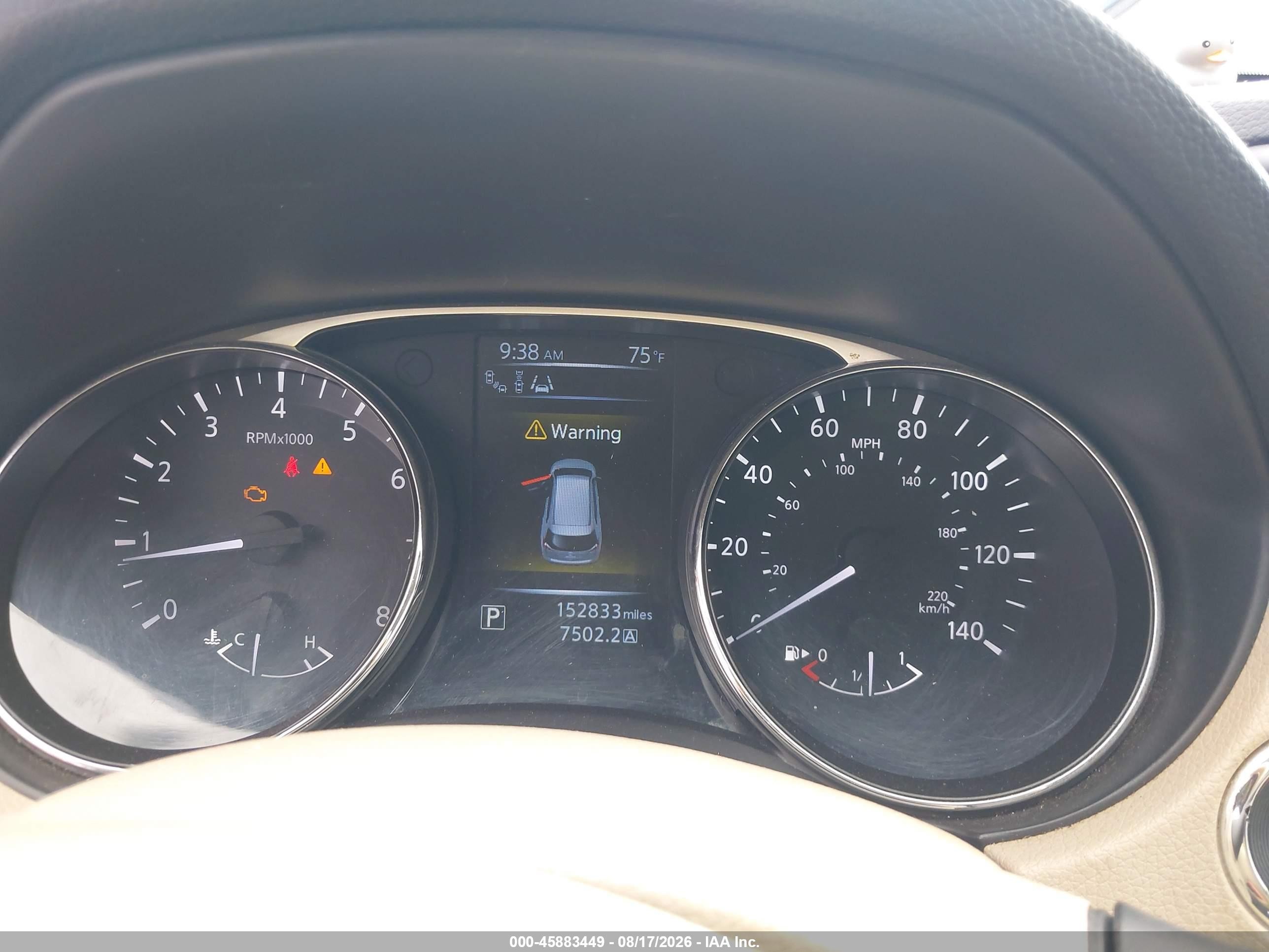 2015 Nissan Rogue Sl White vin: 5N1AT2MV0FC781019