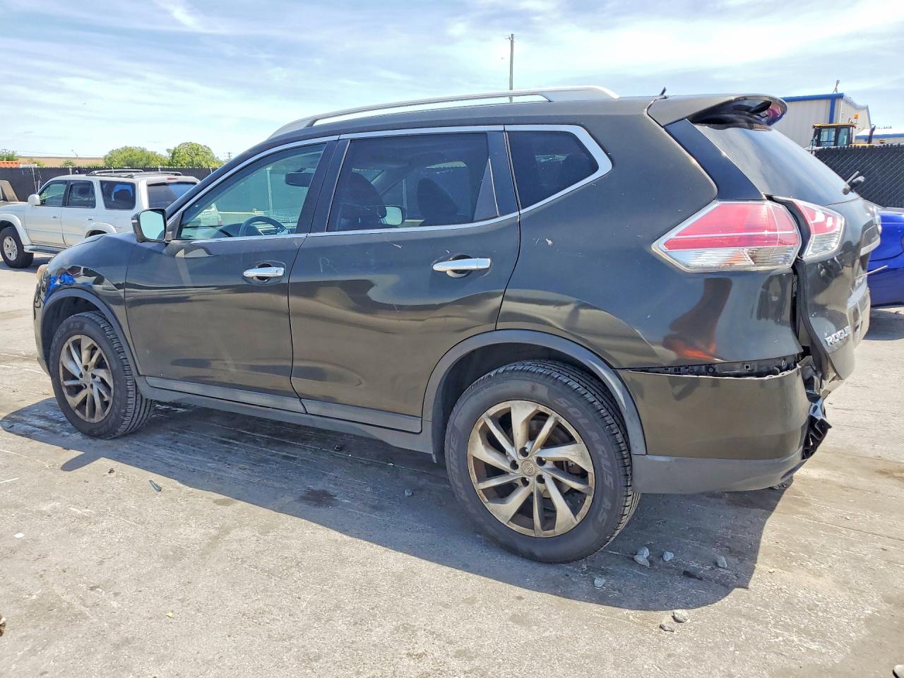 2015 Nissan Rogue Sl Green vin: 5N1AT2MV0FC782204