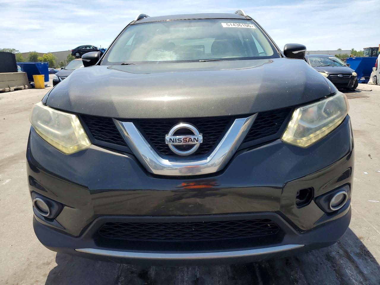 2015 Nissan Rogue Sl Green vin: 5N1AT2MV0FC782204