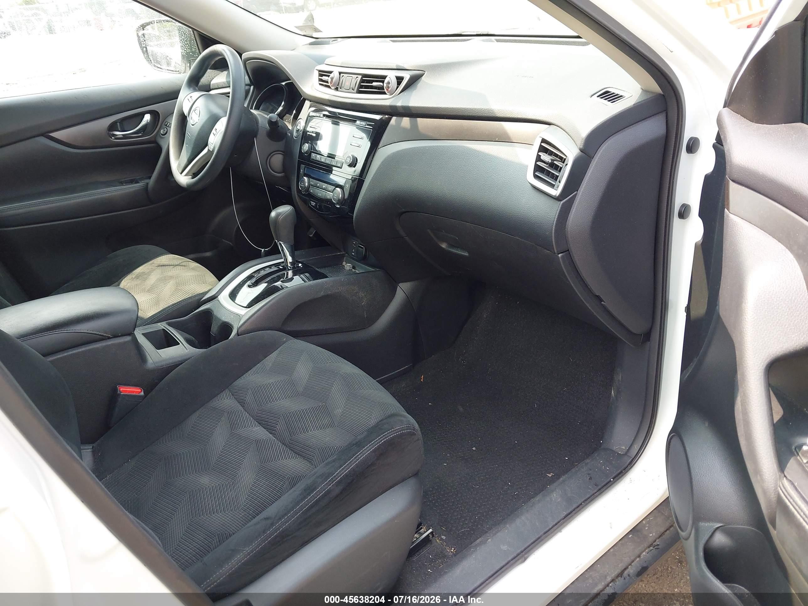 2015 Nissan Rogue Sv White vin: 5N1AT2MV0FC791629