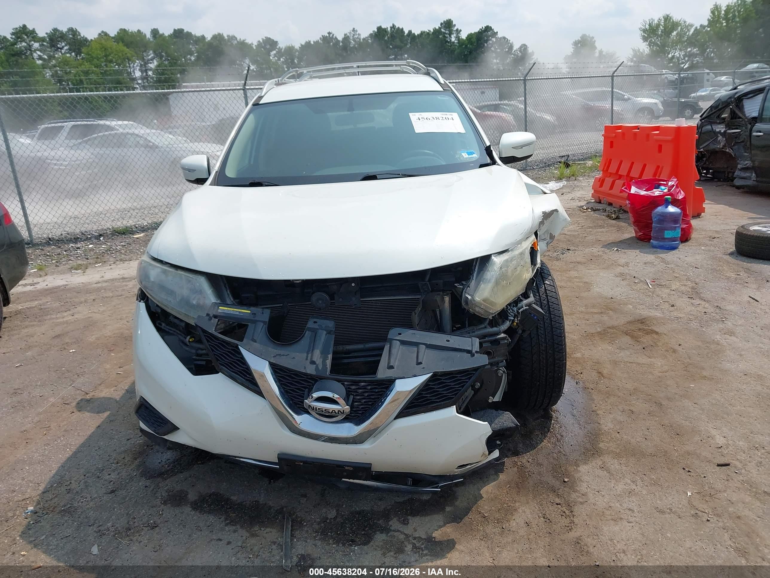 2015 Nissan Rogue Sv White vin: 5N1AT2MV0FC791629
