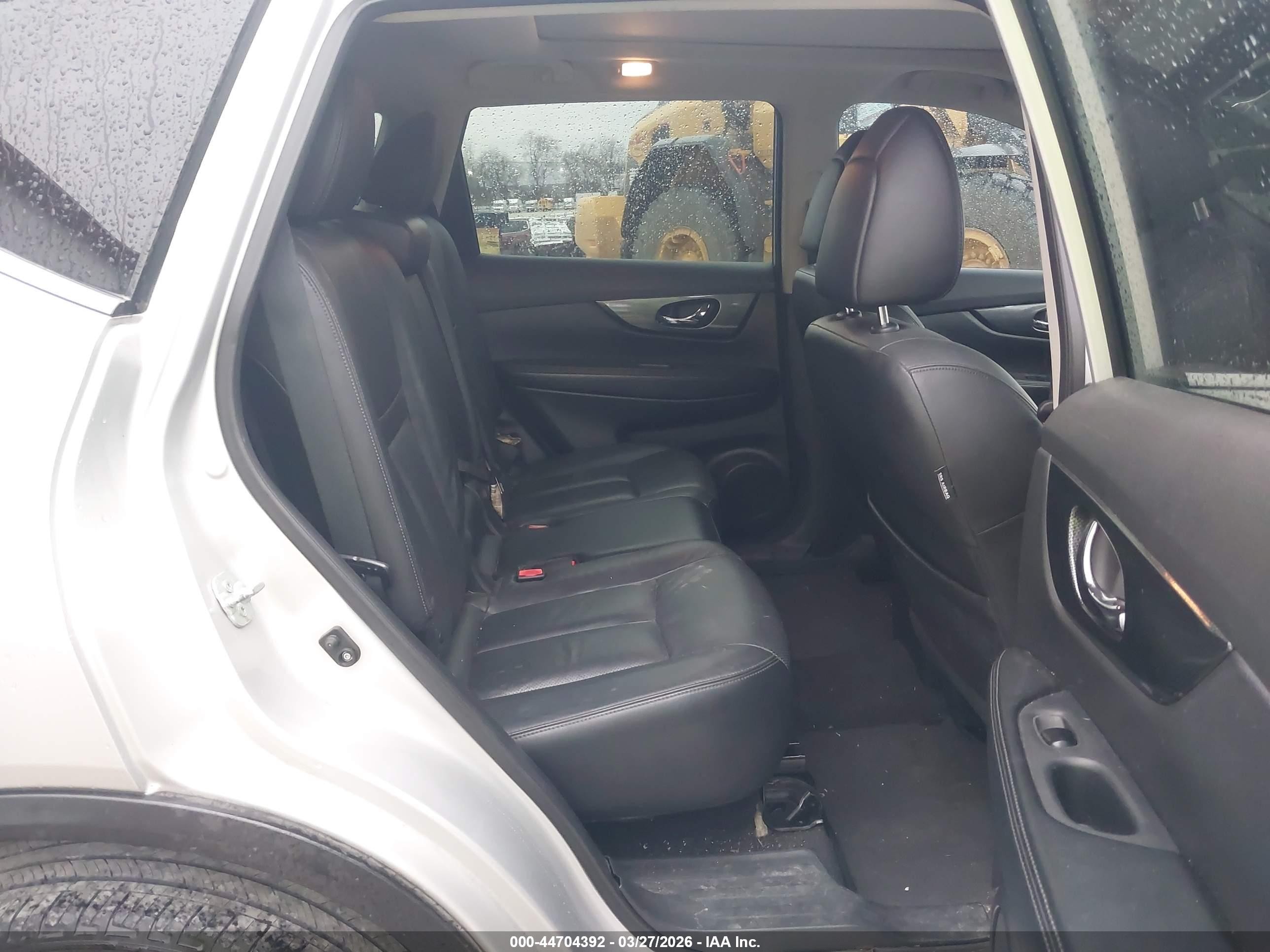 2015 Nissan Rogue Sl Silver vin: 5N1AT2MV0FC796328