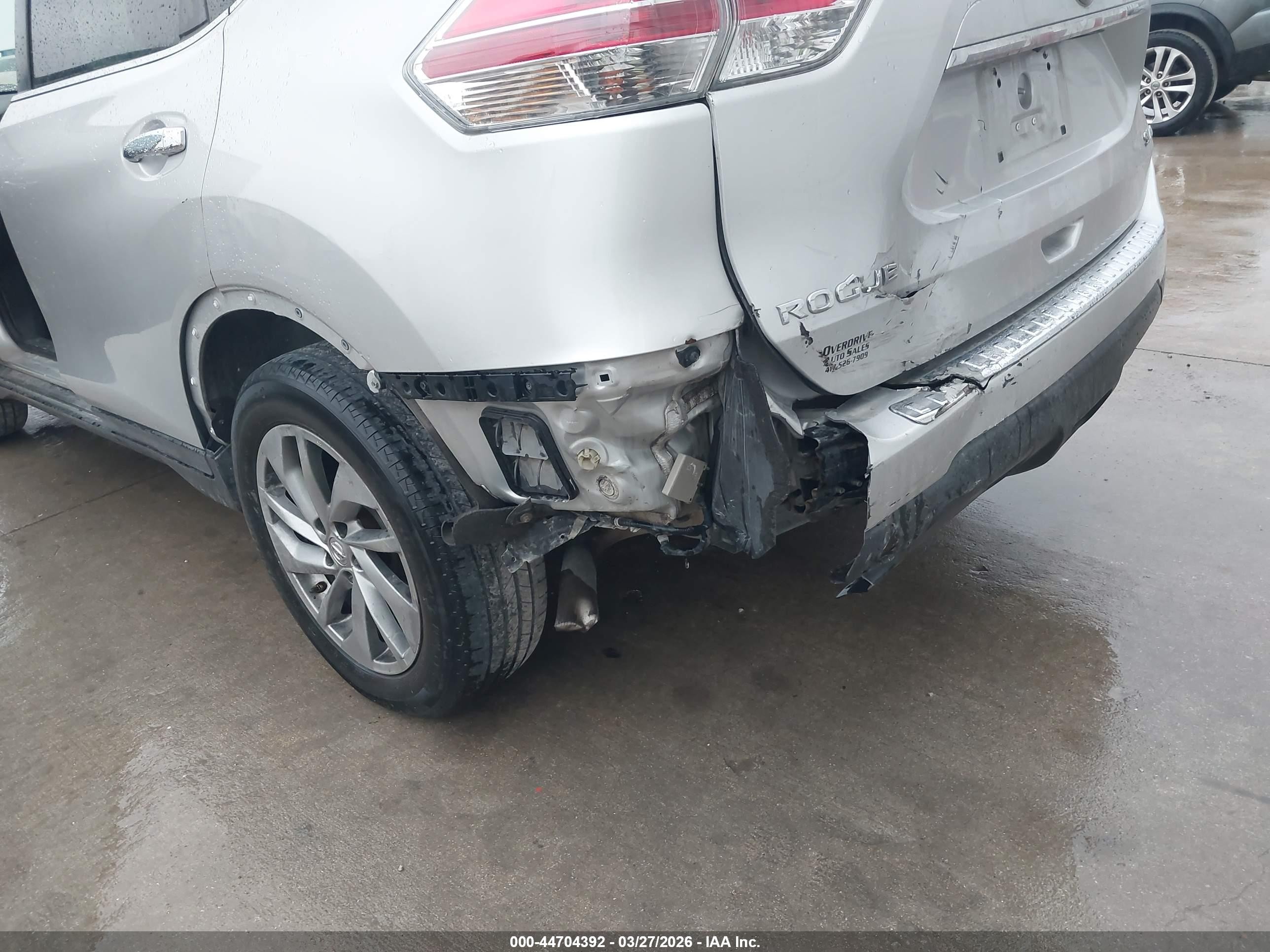 2015 Nissan Rogue Sl Silver vin: 5N1AT2MV0FC796328