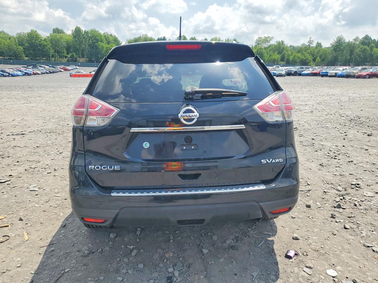 2015 Nissan Rogue Sv Черный vin: 5N1AT2MV0FC797057