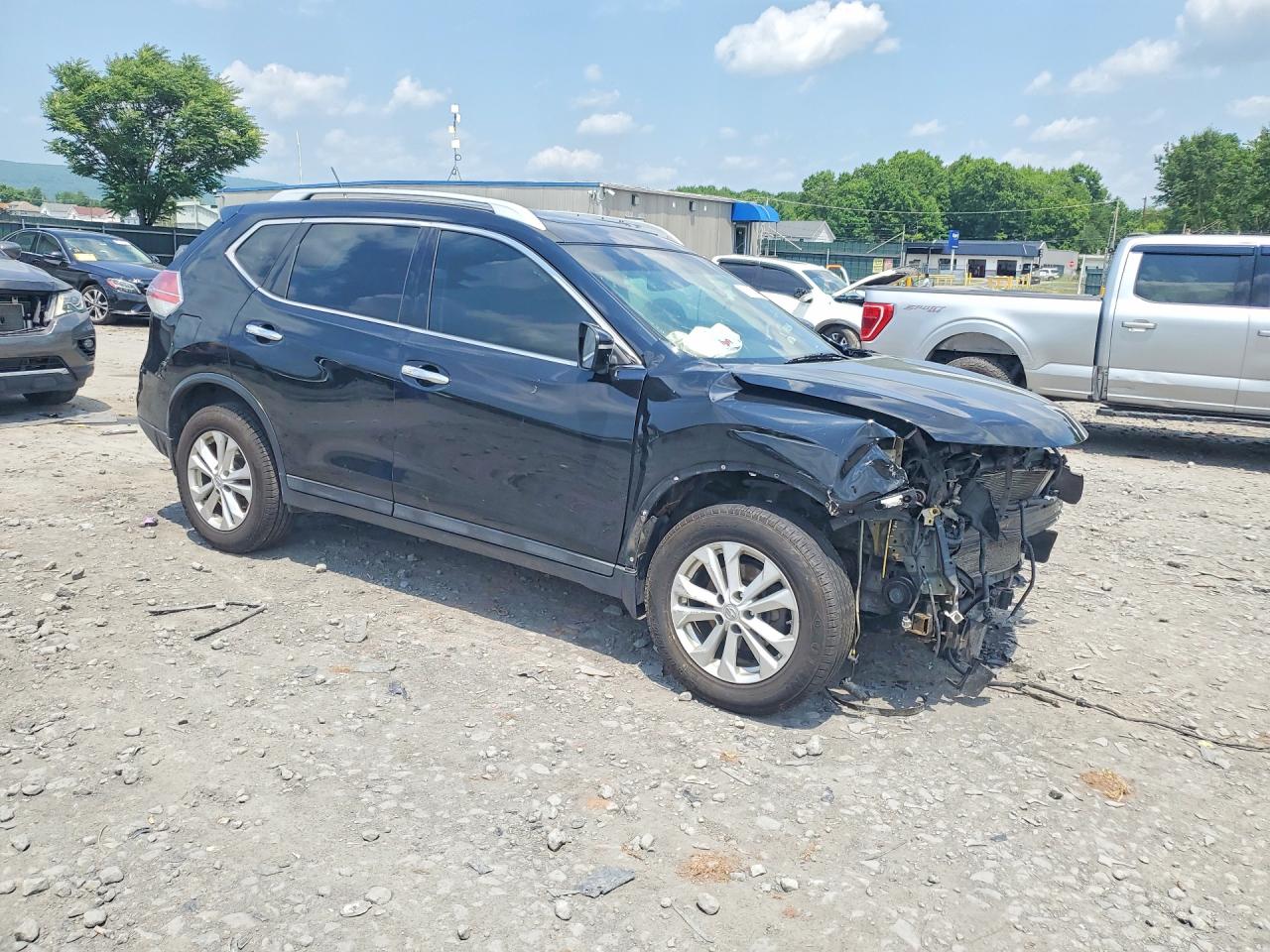 2015 Nissan Rogue Sv Черный vin: 5N1AT2MV0FC797057