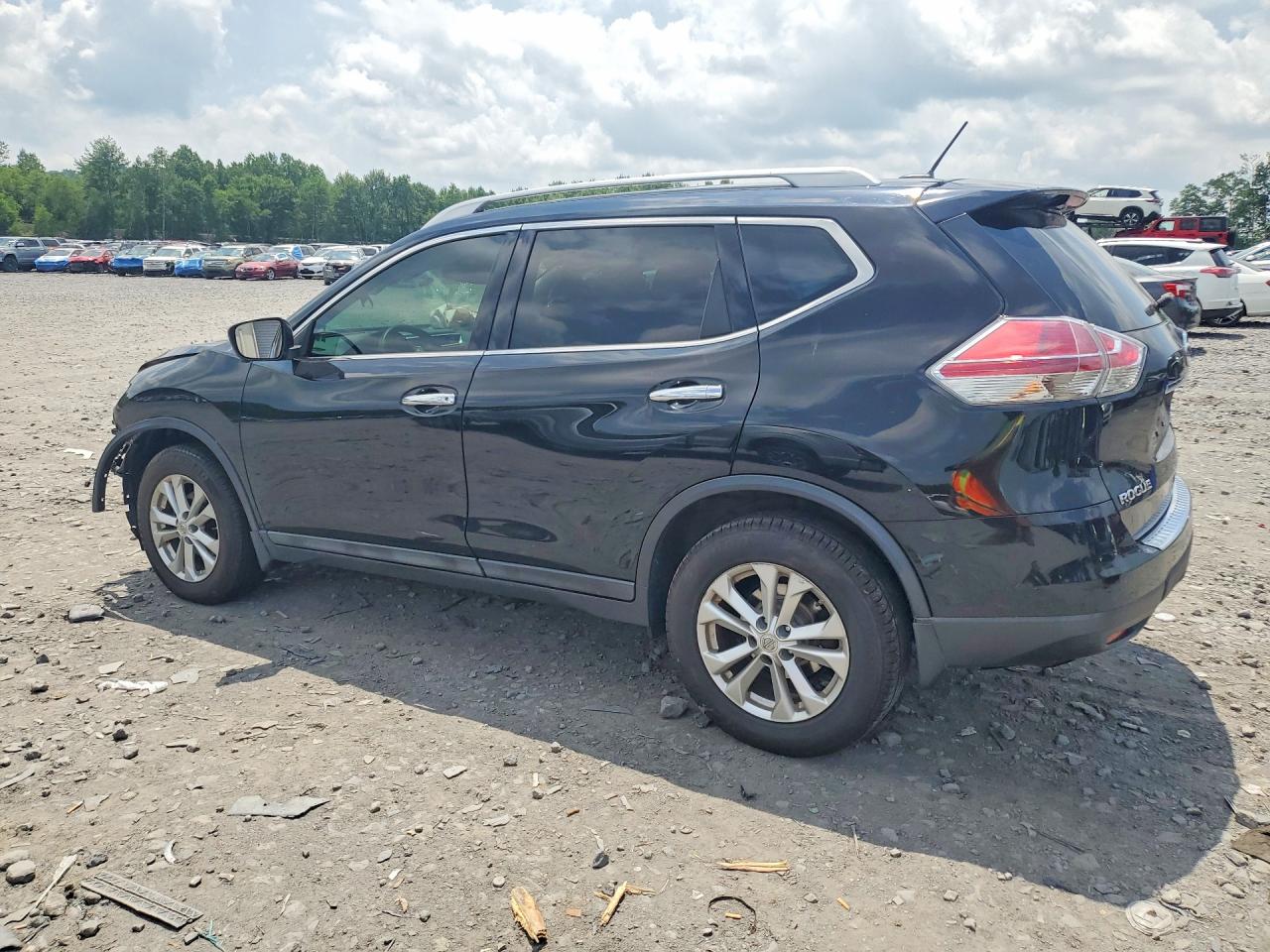 2015 Nissan Rogue Sv Черный vin: 5N1AT2MV0FC797057