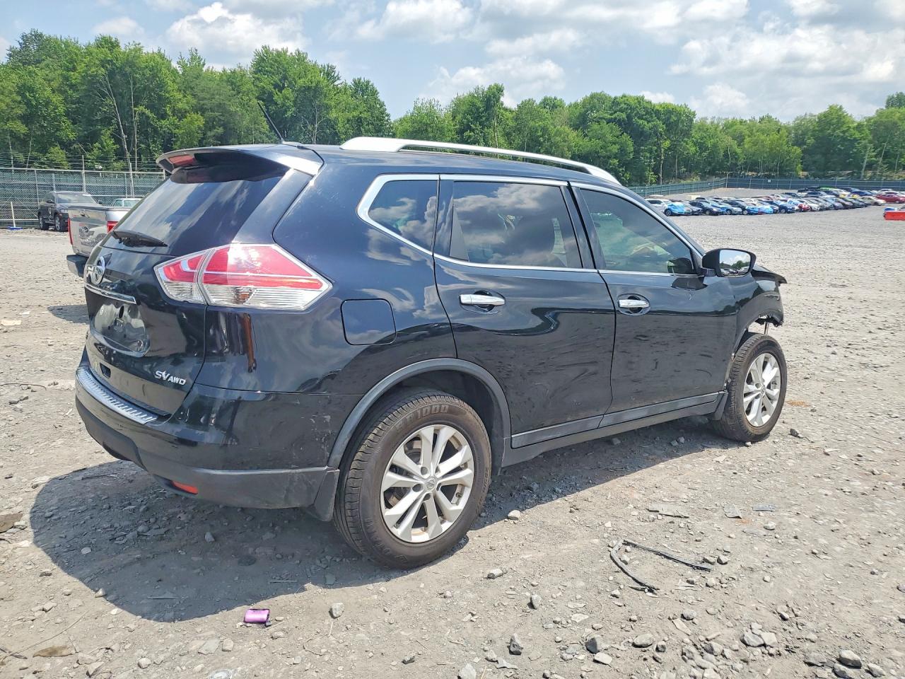 2015 Nissan Rogue Sv Черный vin: 5N1AT2MV0FC797057