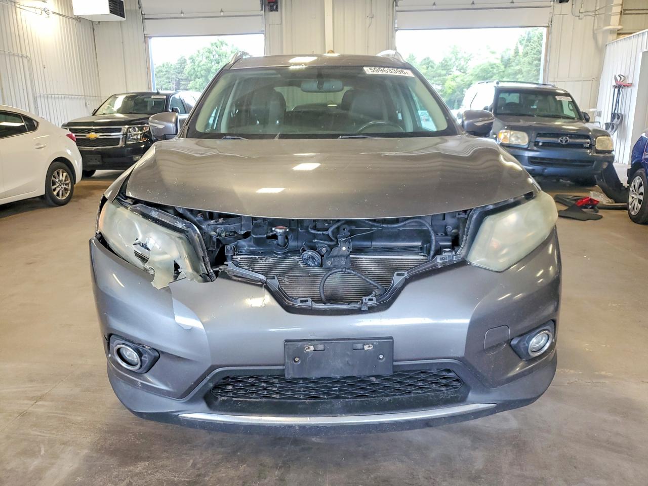 2015 Nissan Rogue Sl Silver vin: 5N1AT2MV0FC797866