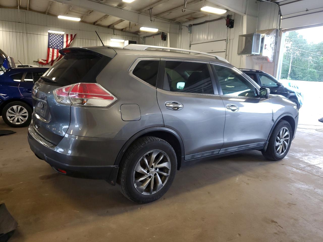 2015 Nissan Rogue Sl Silver vin: 5N1AT2MV0FC797866
