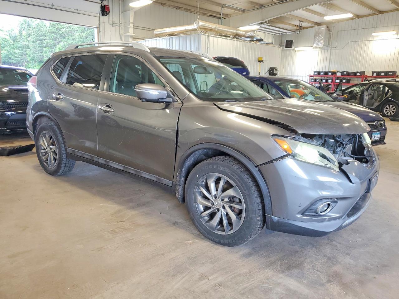 2015 Nissan Rogue Sl Silver vin: 5N1AT2MV0FC797866