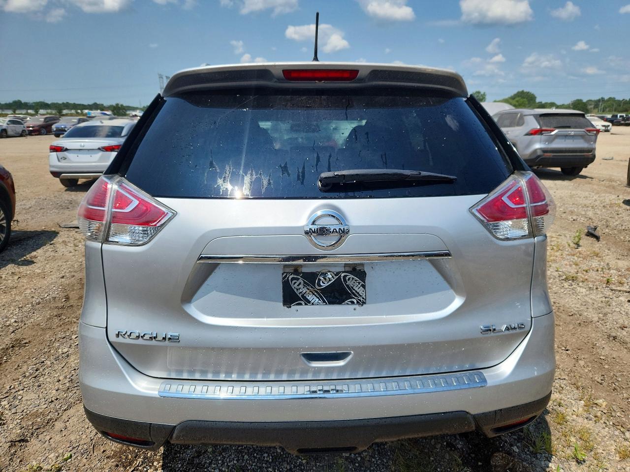 2015 Nissan Rogue Sl White vin: 5N1AT2MV0FC802290