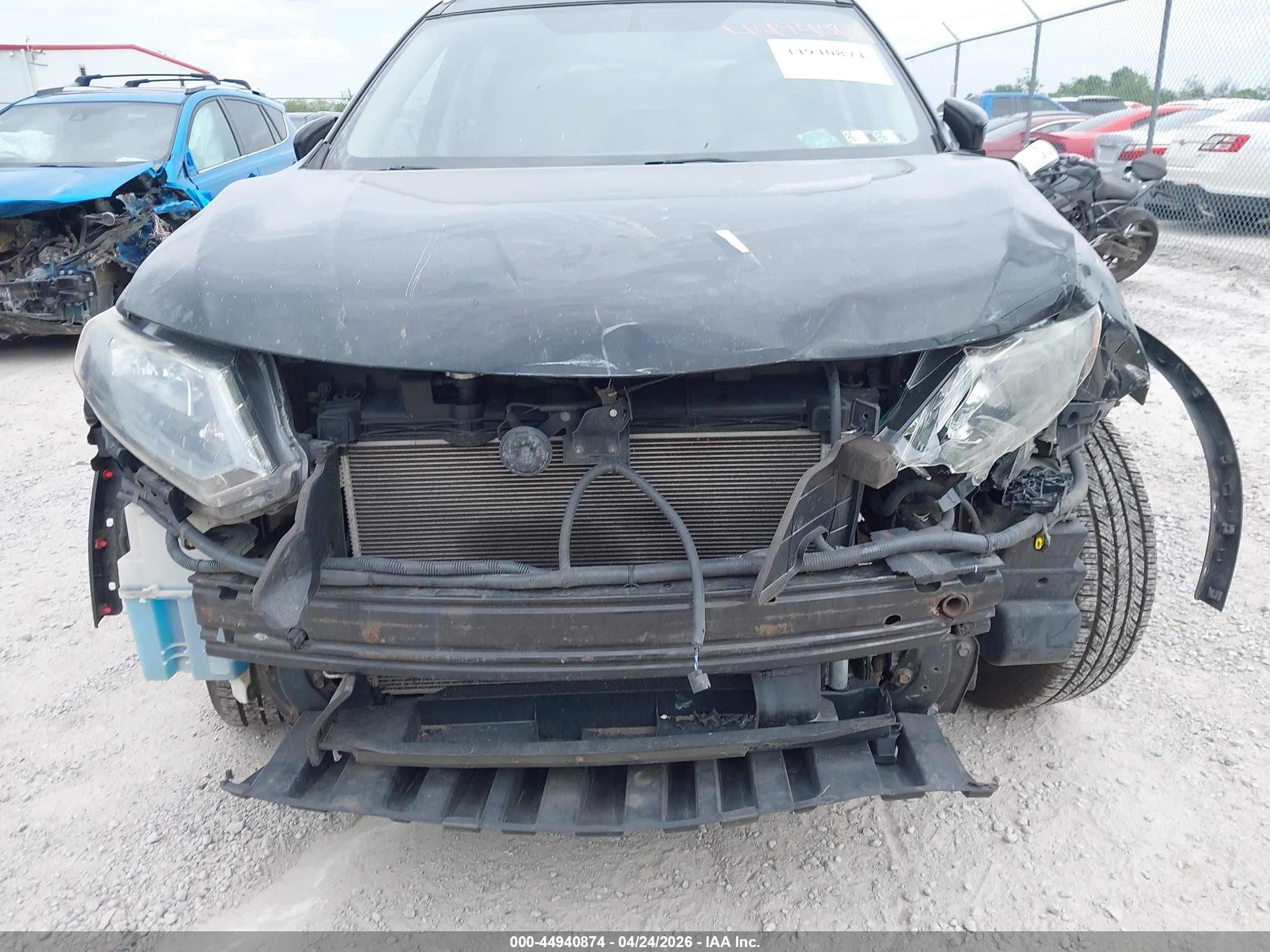 2015 Nissan Rogue Sv Black vin: 5N1AT2MV0FC805755