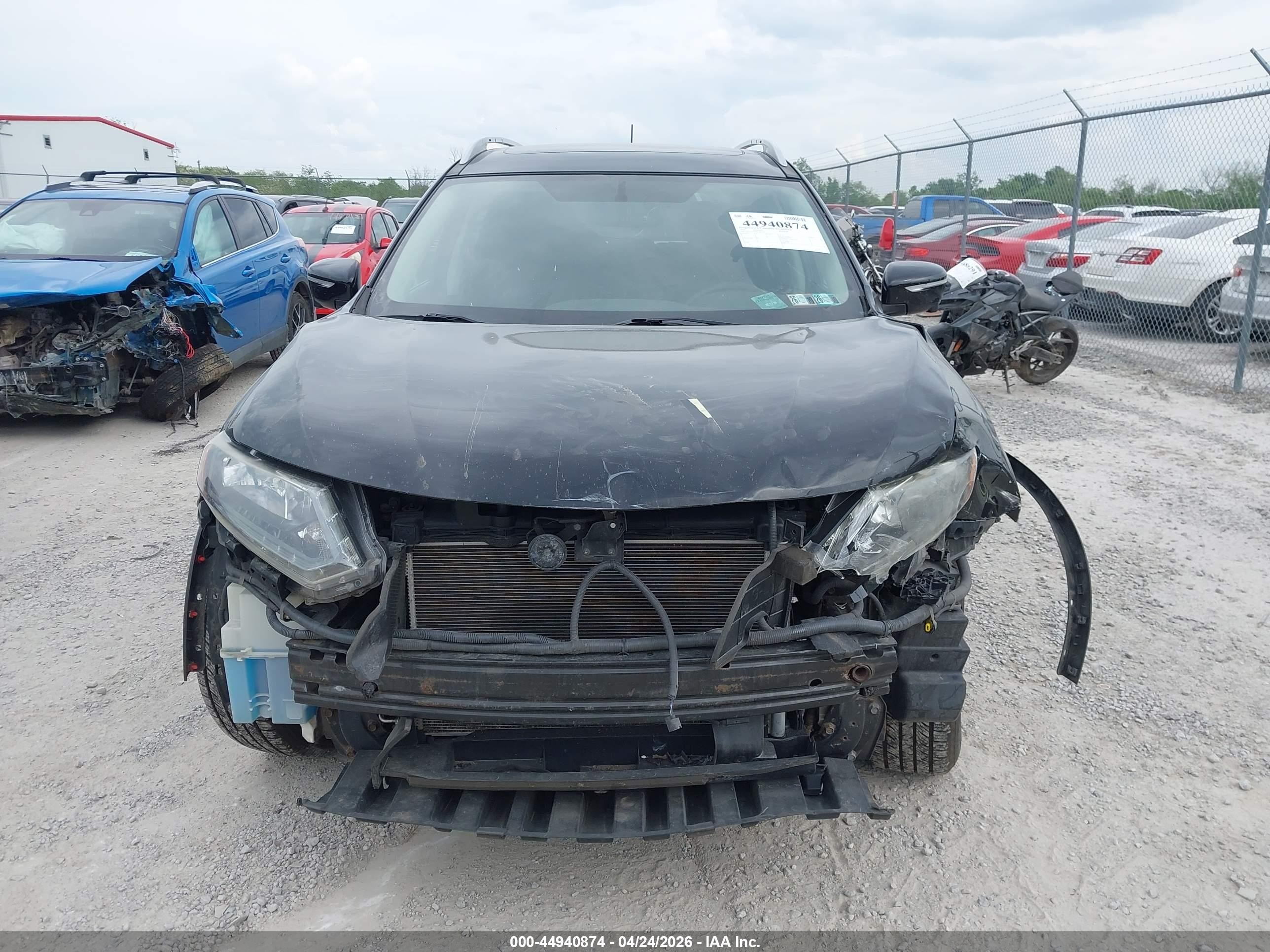 2015 Nissan Rogue Sv Black vin: 5N1AT2MV0FC805755