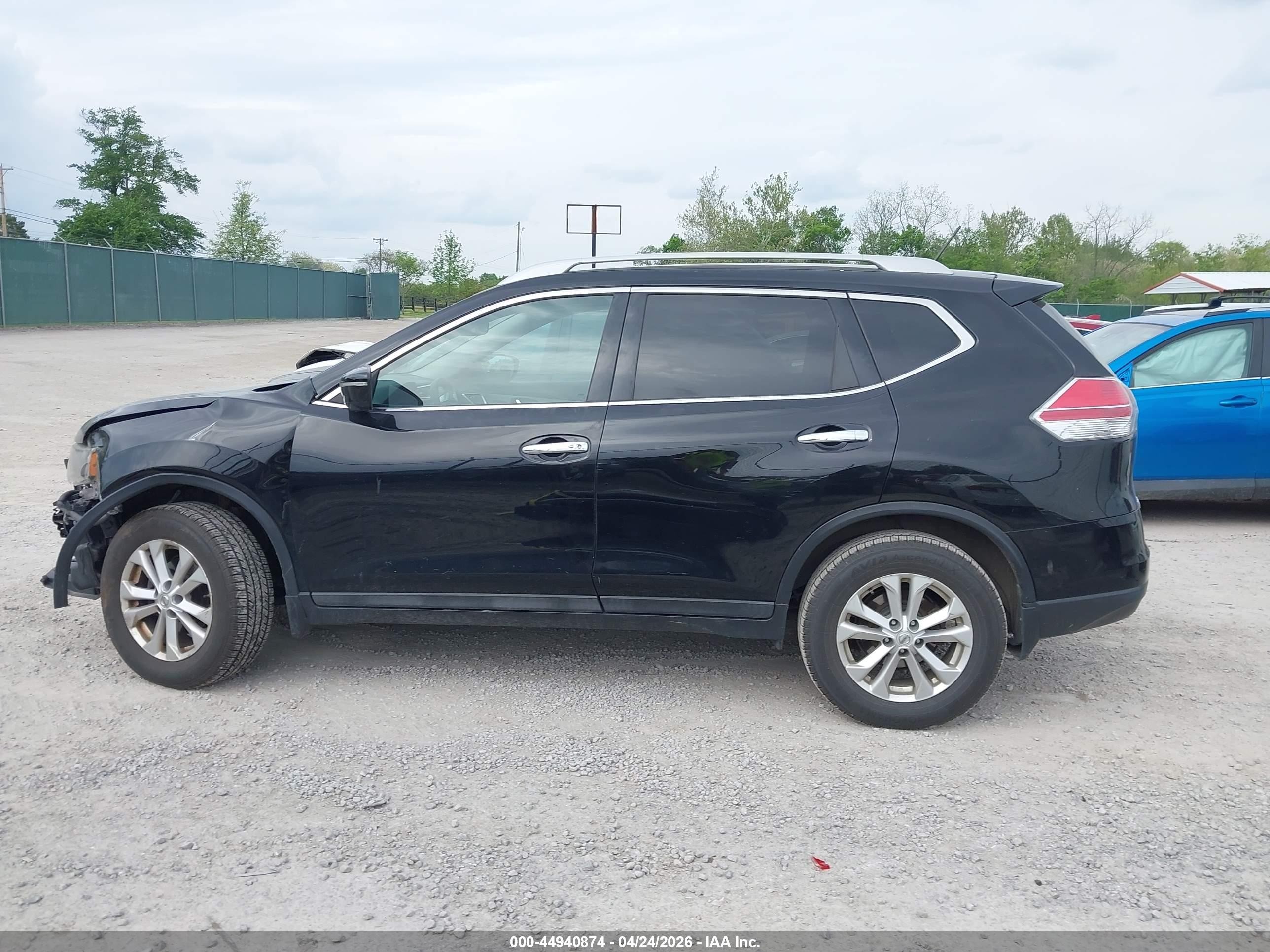 2015 Nissan Rogue Sv Black vin: 5N1AT2MV0FC805755