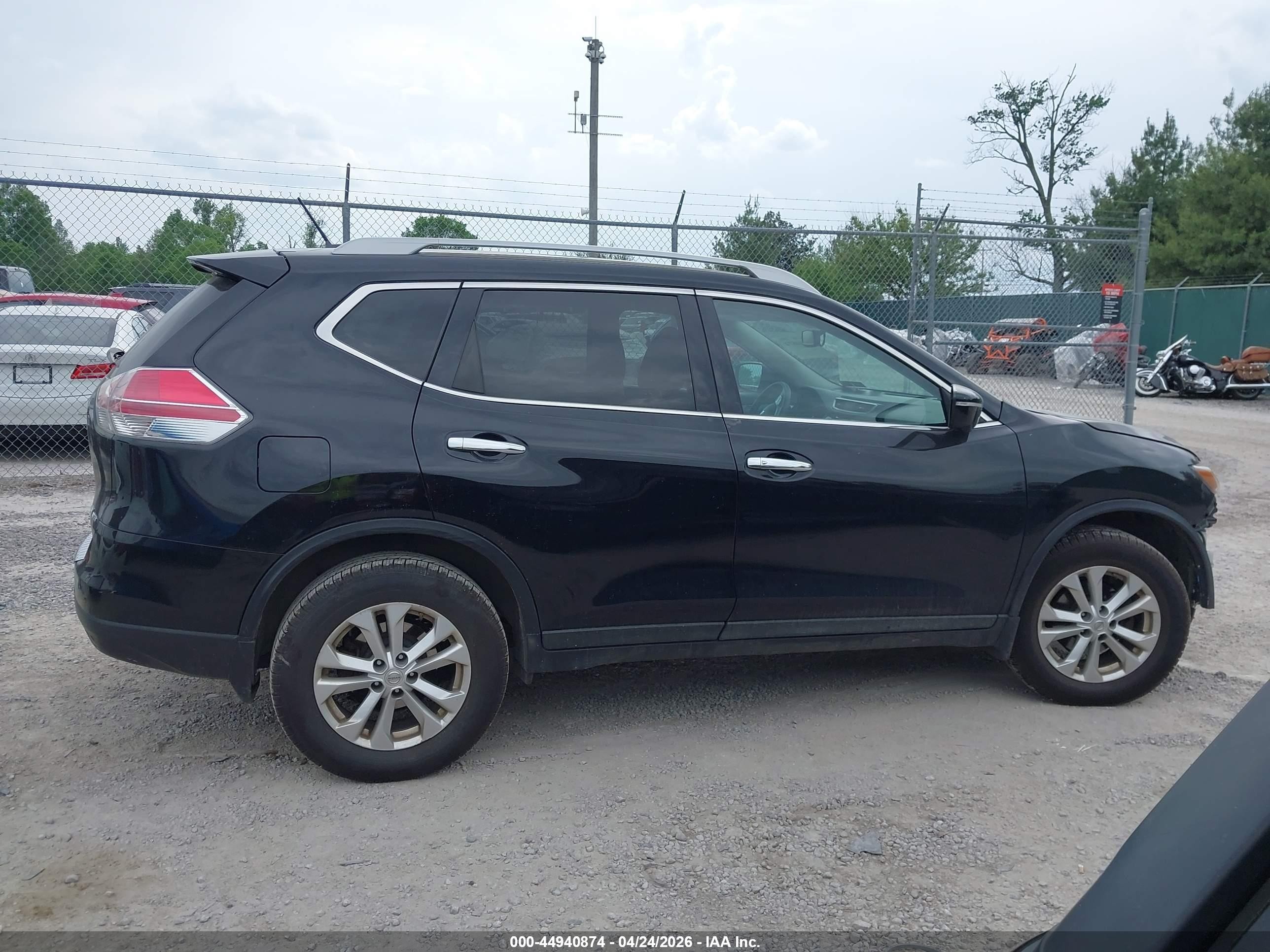 2015 Nissan Rogue Sv Black vin: 5N1AT2MV0FC805755