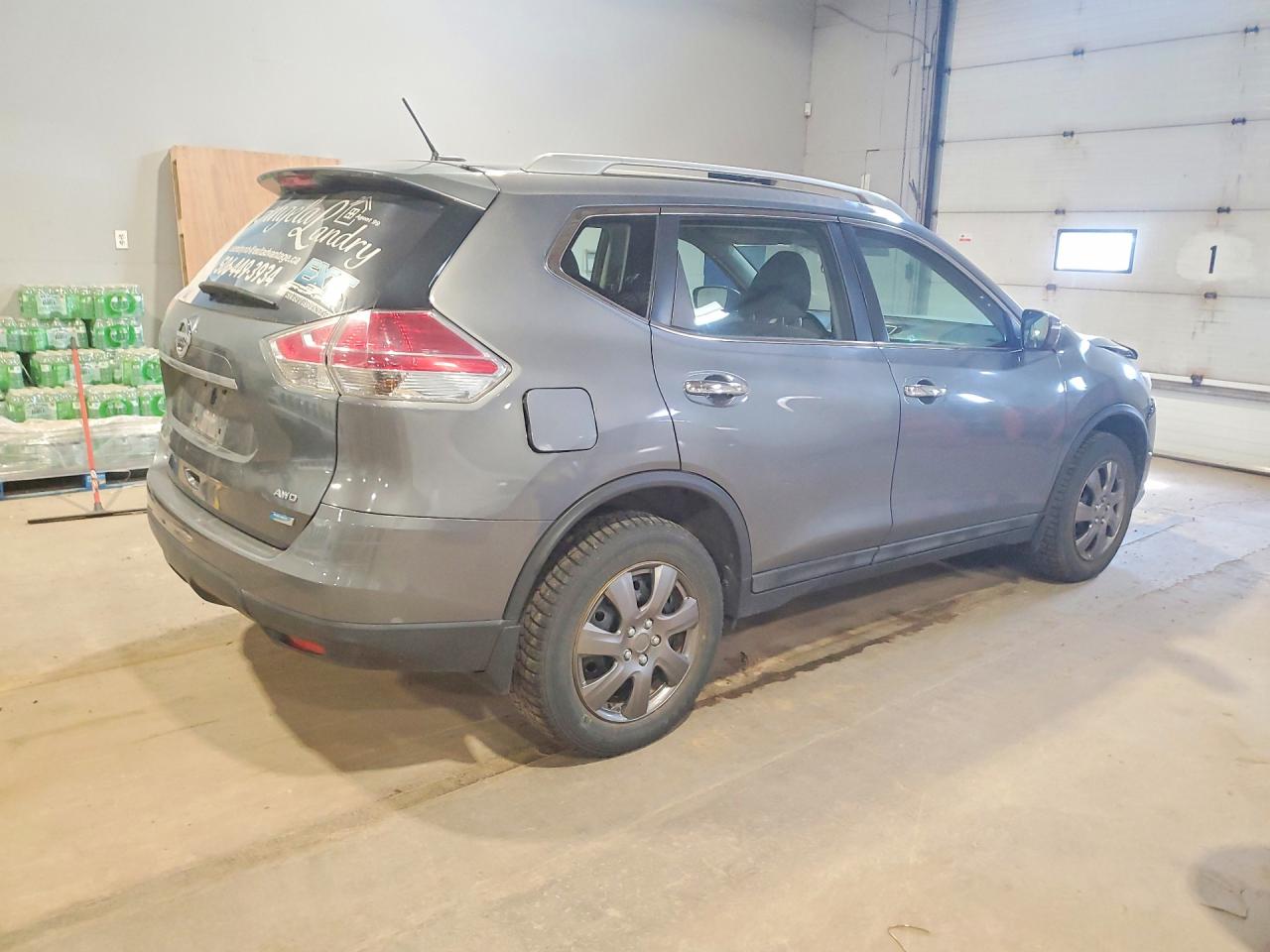 2015 Nissan Rogue S Gray vin: 5N1AT2MV0FC806257