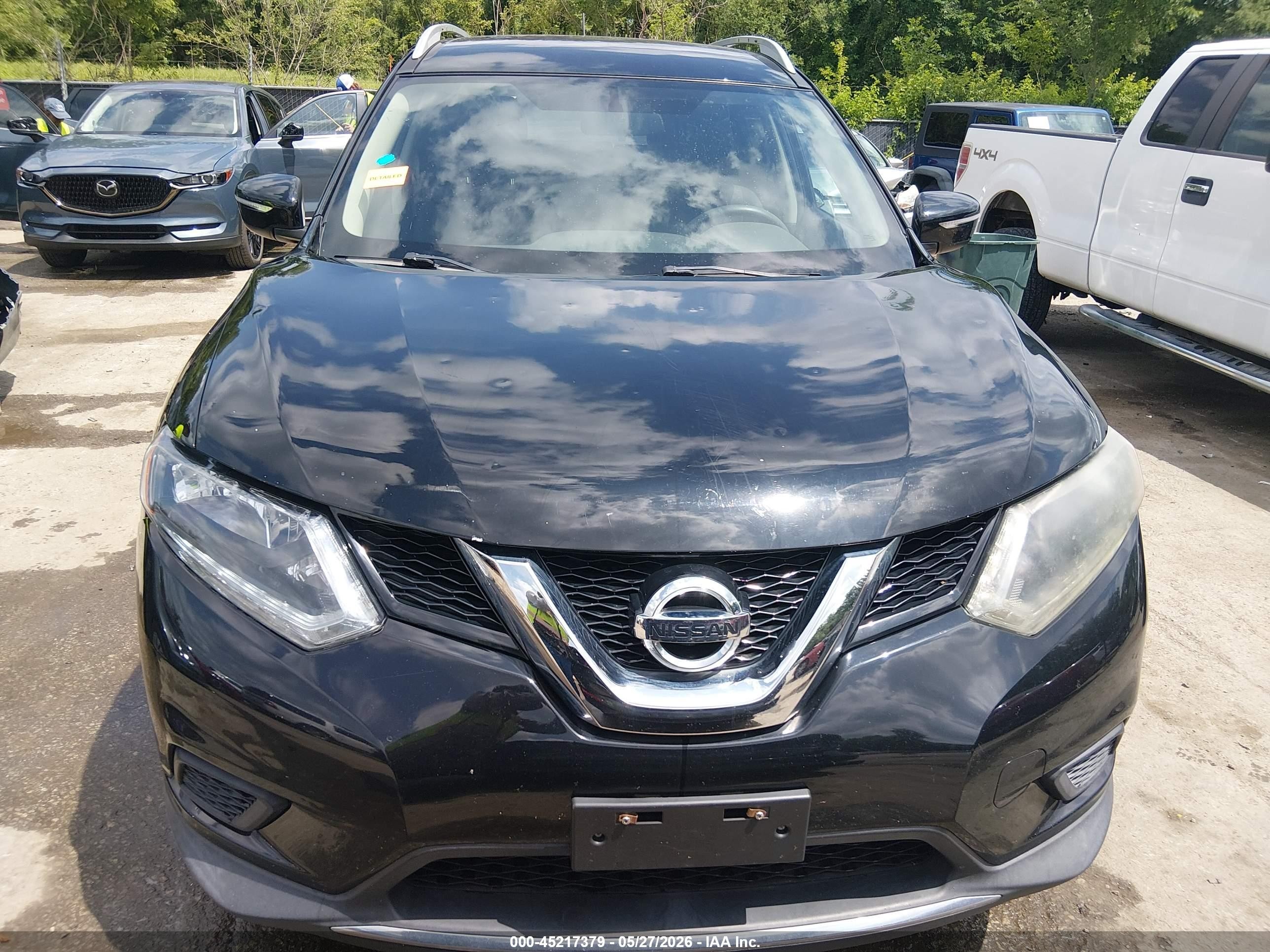 2015 Nissan Rogue Sv Gray vin: 5N1AT2MV0FC810177