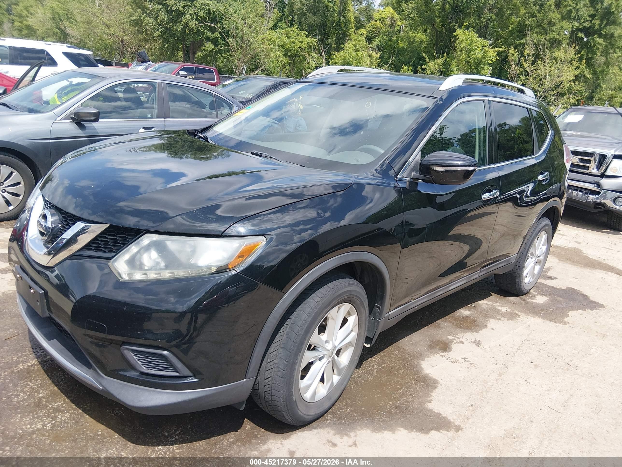 2015 Nissan Rogue Sv Gray vin: 5N1AT2MV0FC810177