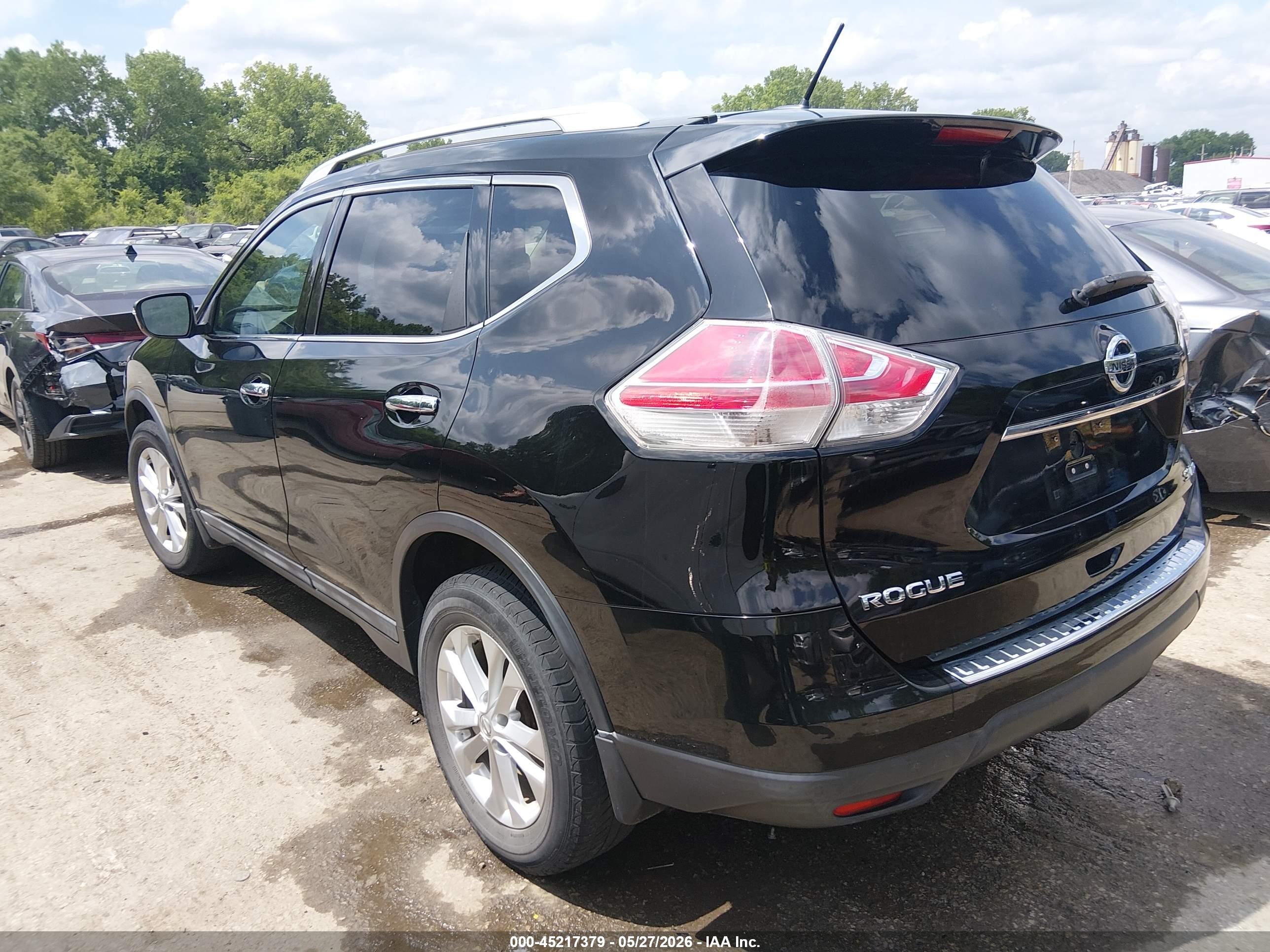 2015 Nissan Rogue Sv Gray vin: 5N1AT2MV0FC810177