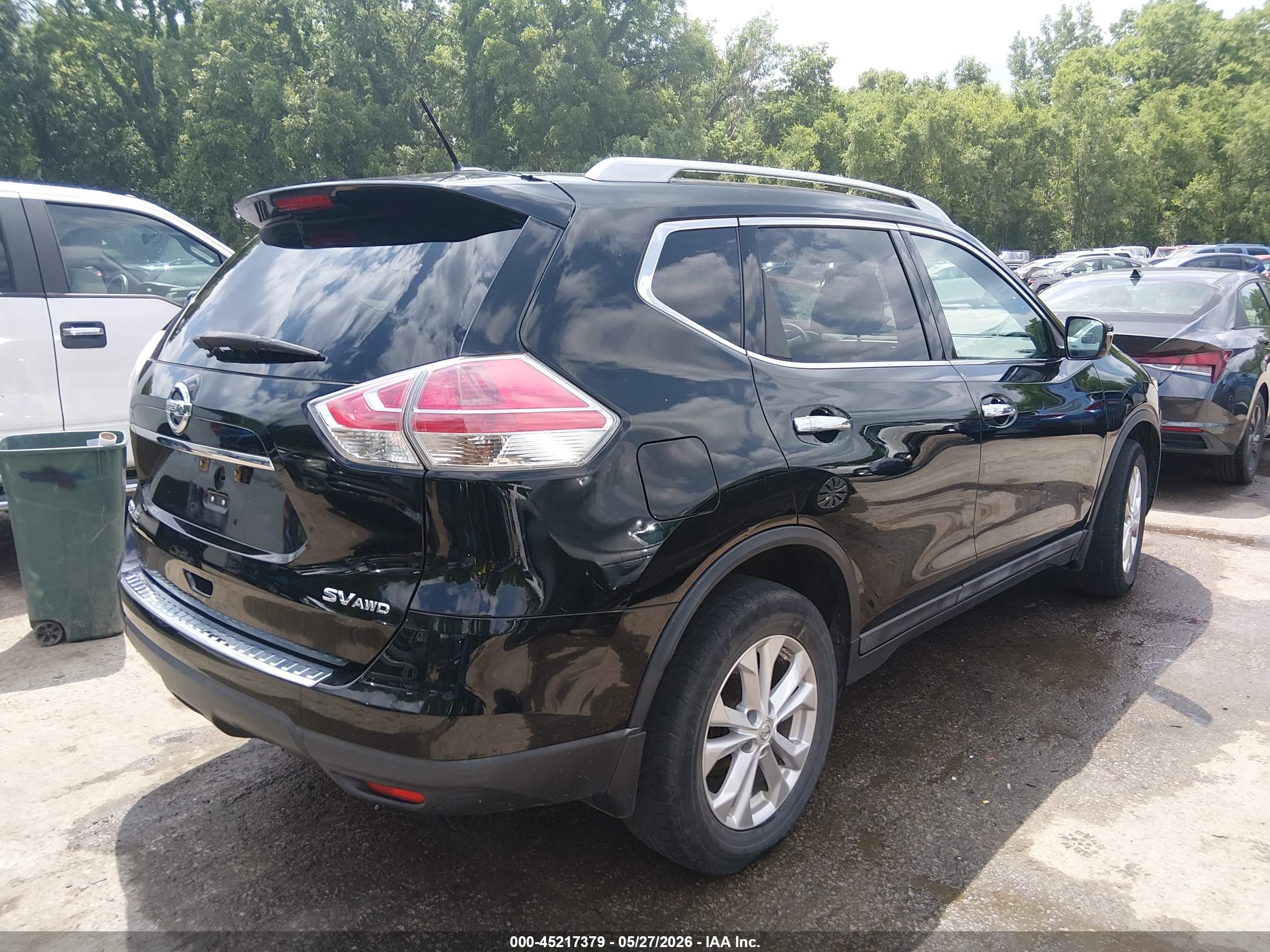 2015 Nissan Rogue Sv Gray vin: 5N1AT2MV0FC810177