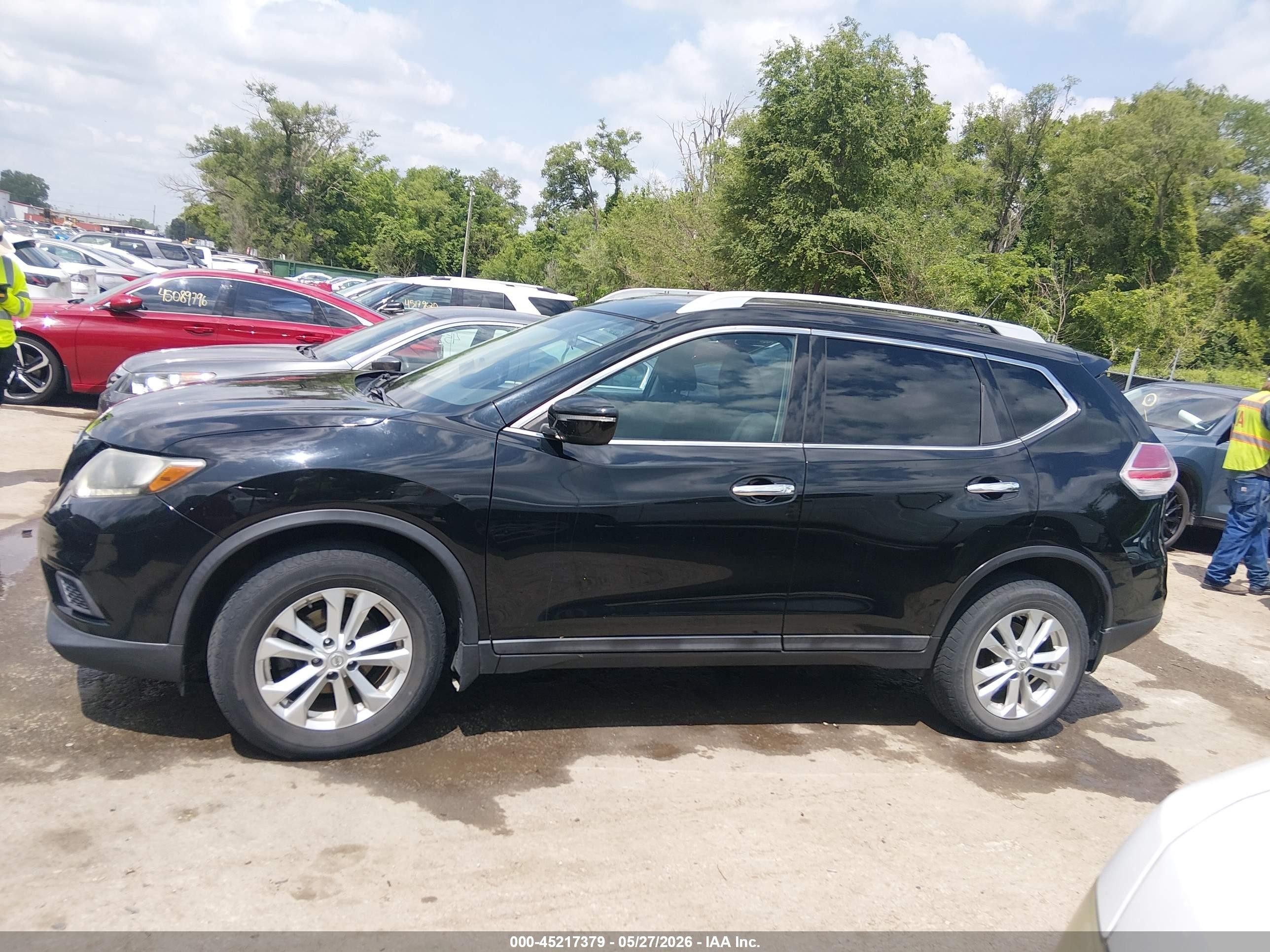 2015 Nissan Rogue Sv Gray vin: 5N1AT2MV0FC810177